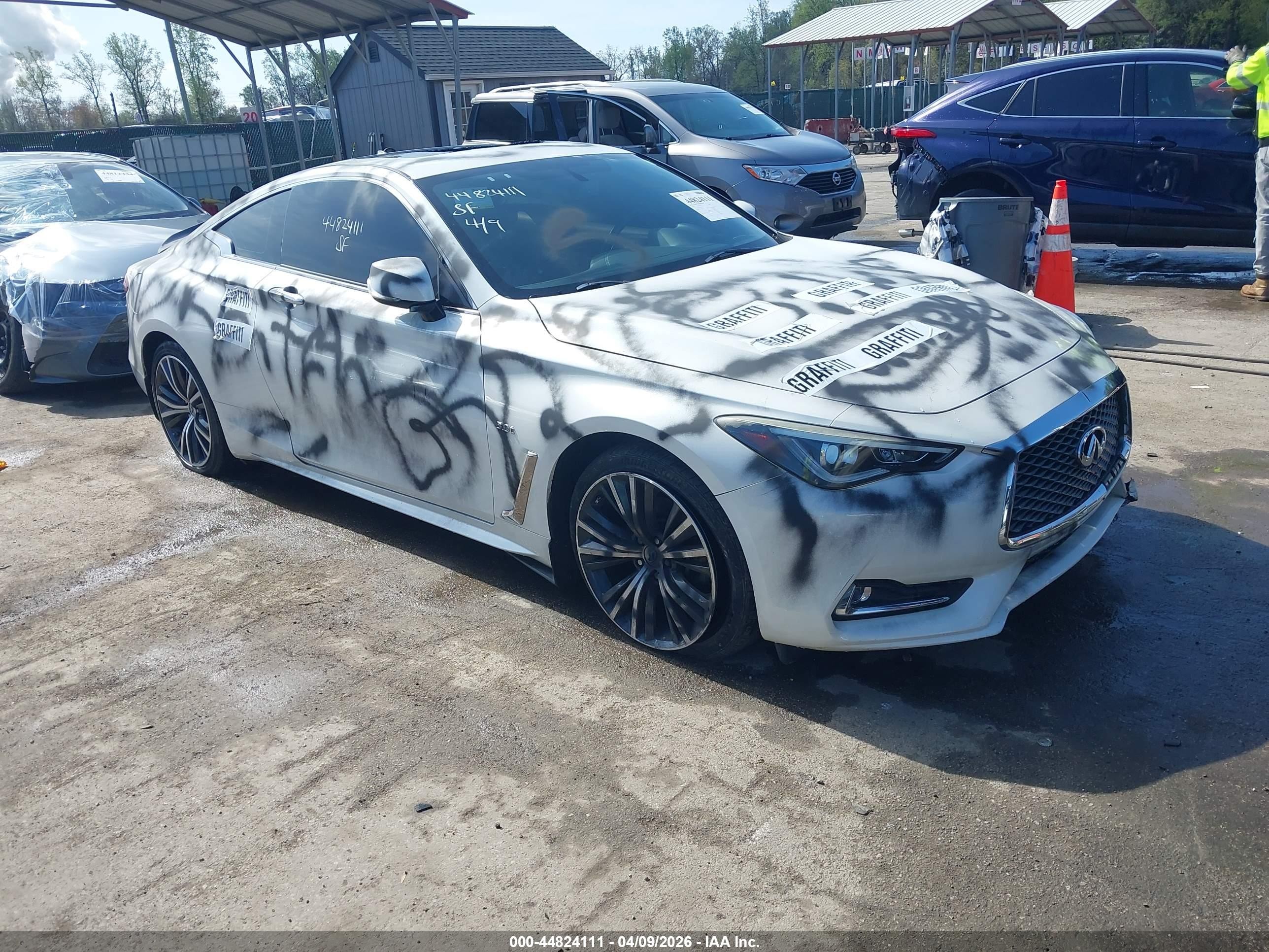2018 Infiniti Q60 Luxe, VIN JN1EV7EL3JM390981 — Vandalism
