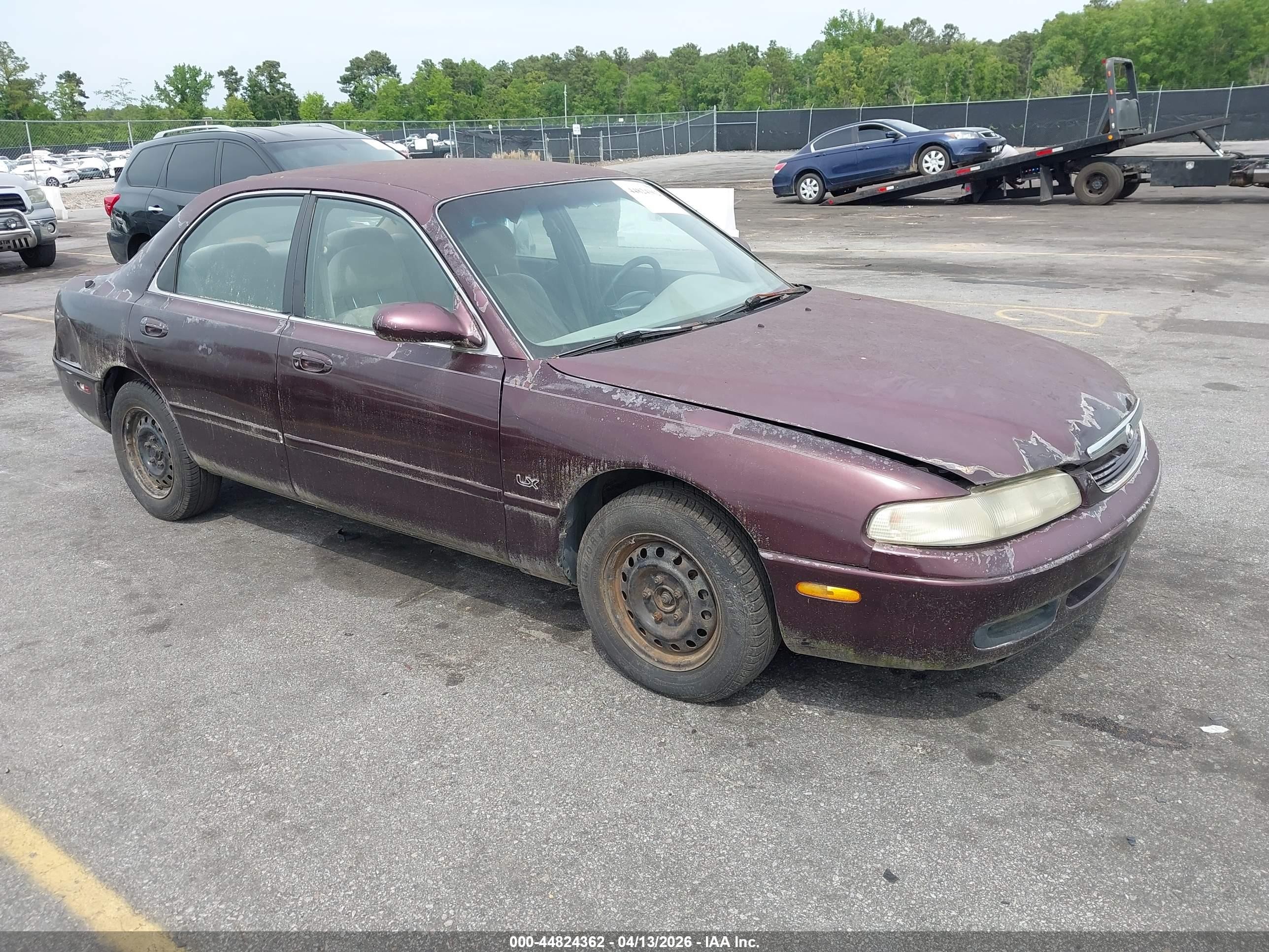 1996 Mazda 626 DX, VIN 1YVGE22C4T5504331 — Rear end