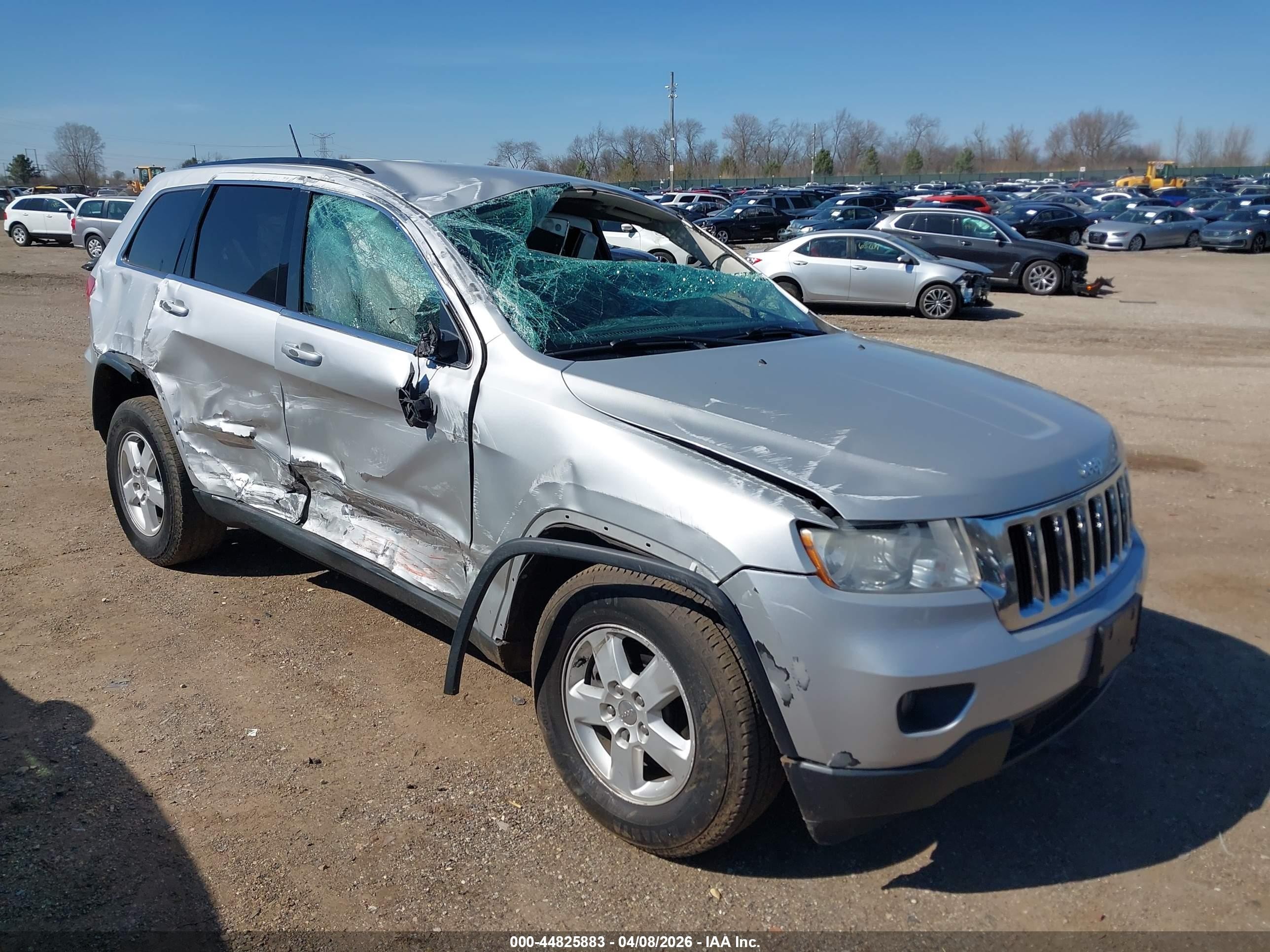 2013 Jeep Grand Cherokee Laredo, VIN 1C4RJFAG7DC567300 — Rollover