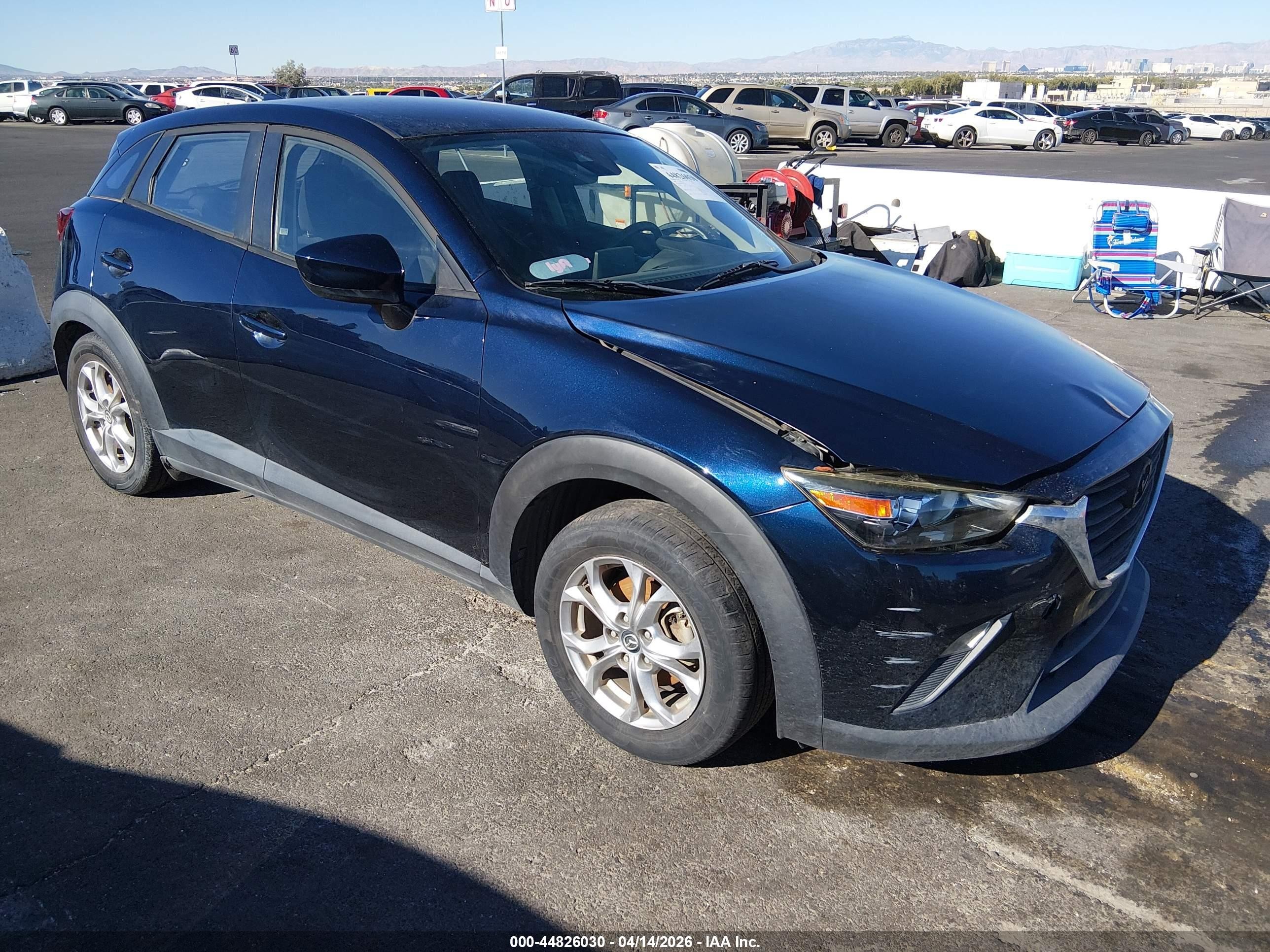 2018 Mazda CX-3 Sport, VIN JM1DKDB74J0317665 — Front end