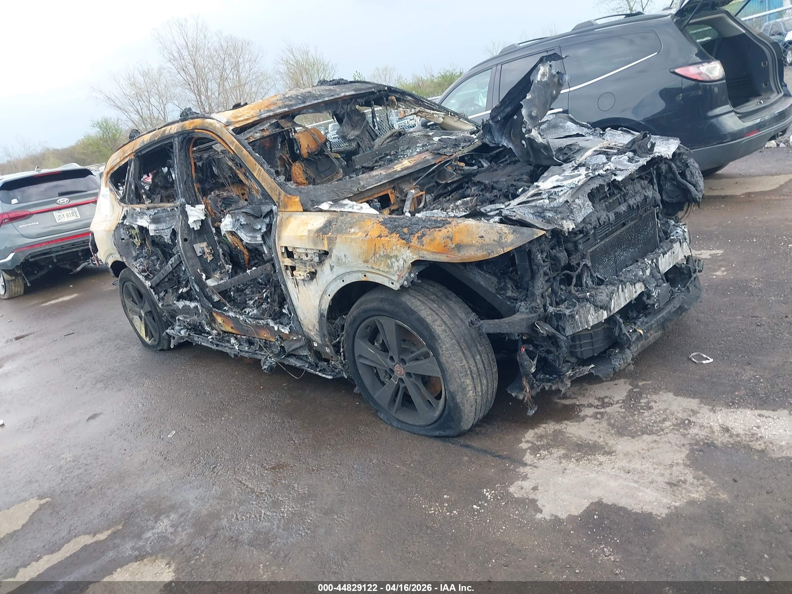 2022 Genesis GV80 Advanced Plus, VIN KMUHCESC0NU077060 — Burn