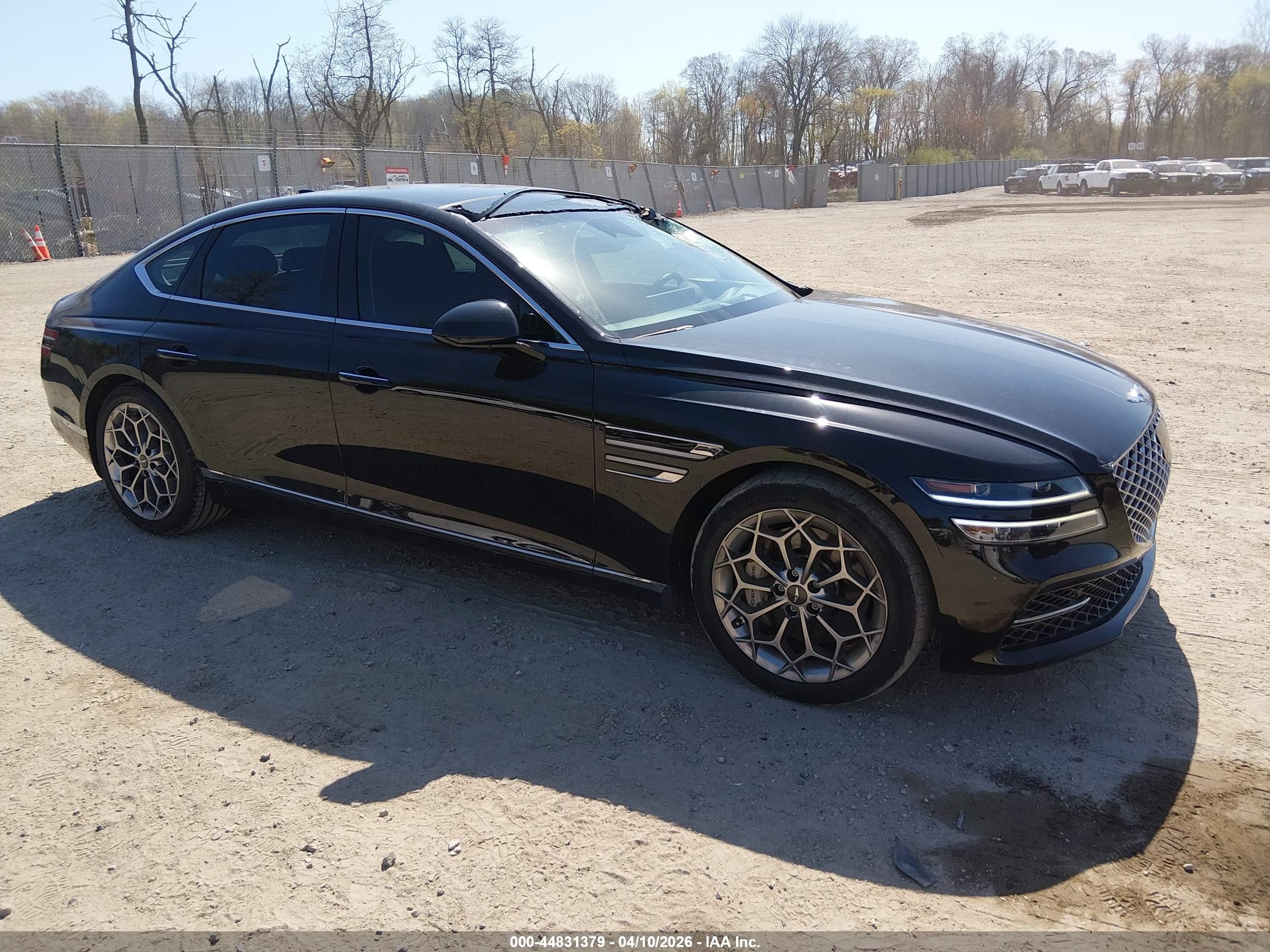 2021 Genesis G80 3.5T, VIN KMTGC4SD5MU064158 — Side