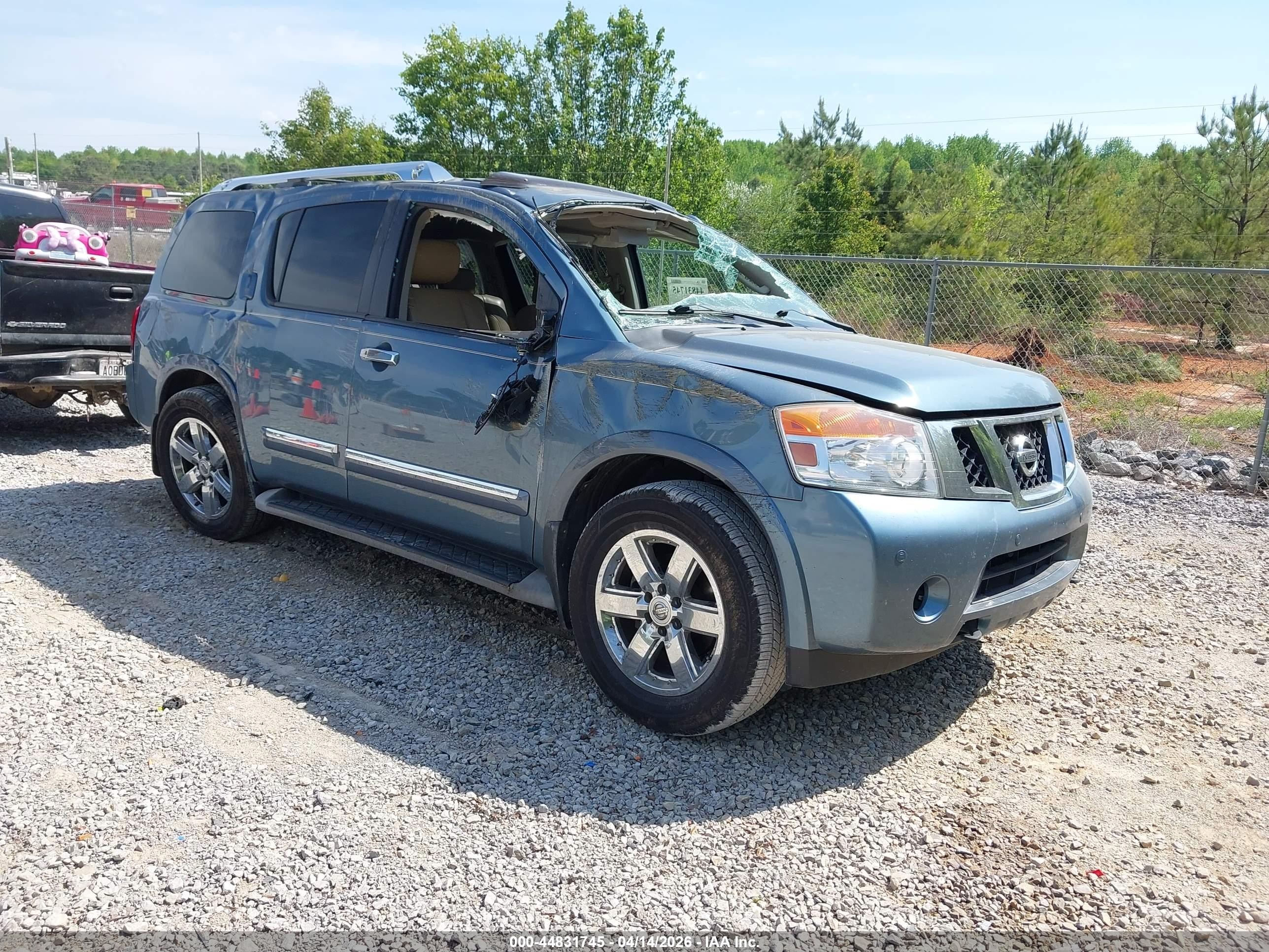 2011 Nissan Armada Platinum, VIN 5N1BA0NF5BN603692 — Rollover