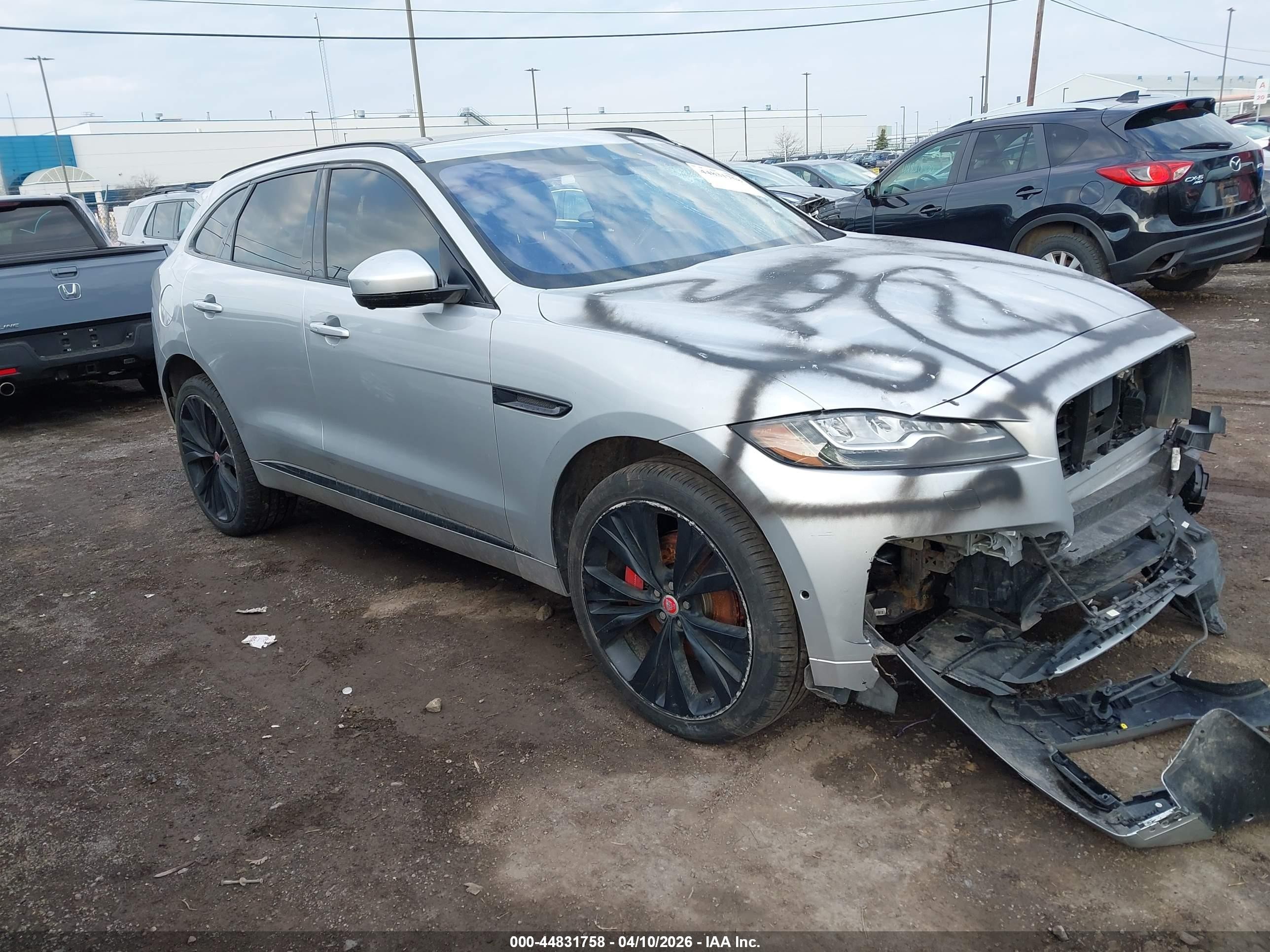 2017 Jaguar F-Pace S, VIN SADCM2BV5HA076619 — Vandalism