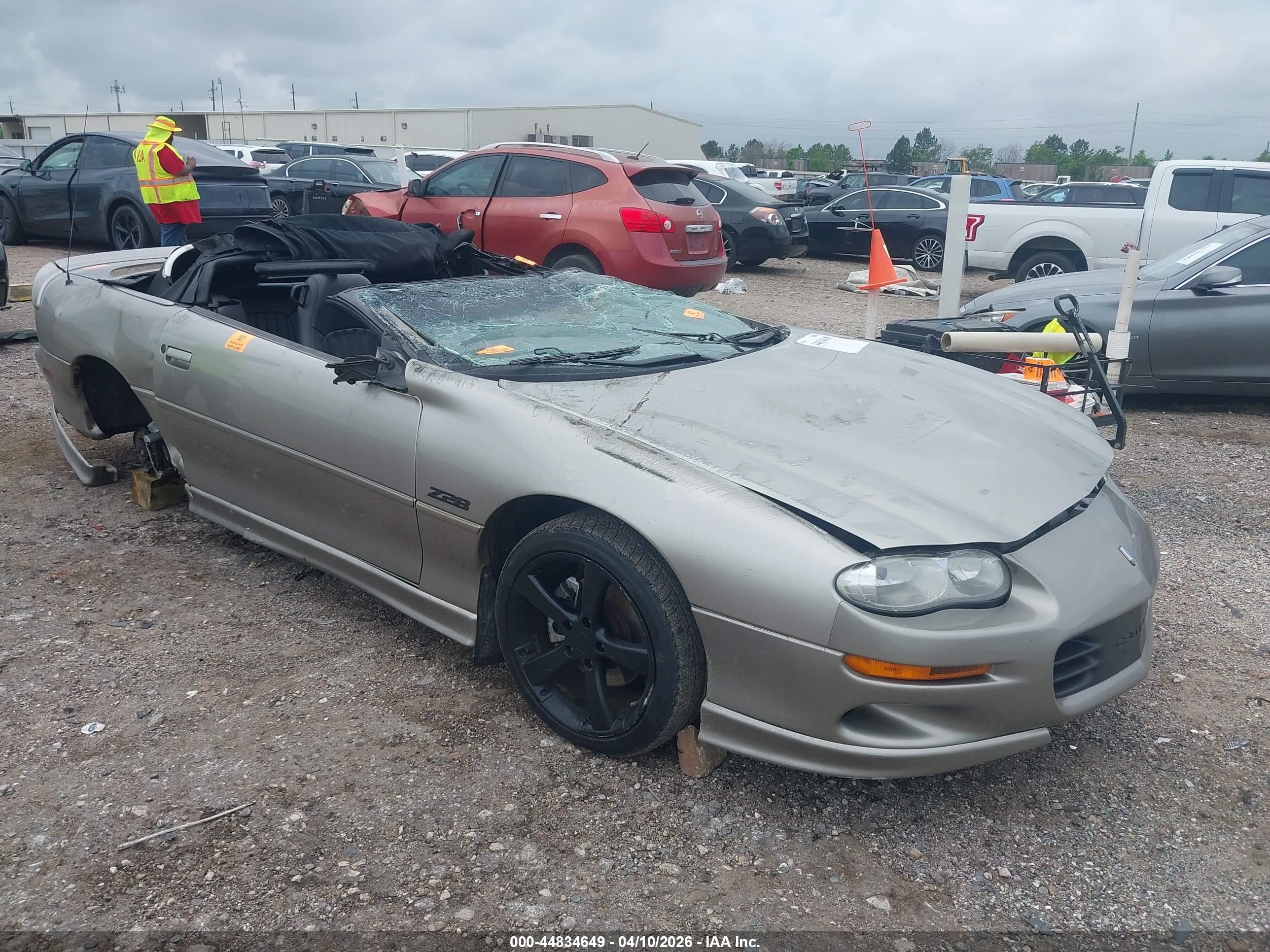 2001 Chevrolet Camaro Z28, VIN 2G1FP32GX12105526 — Rollover