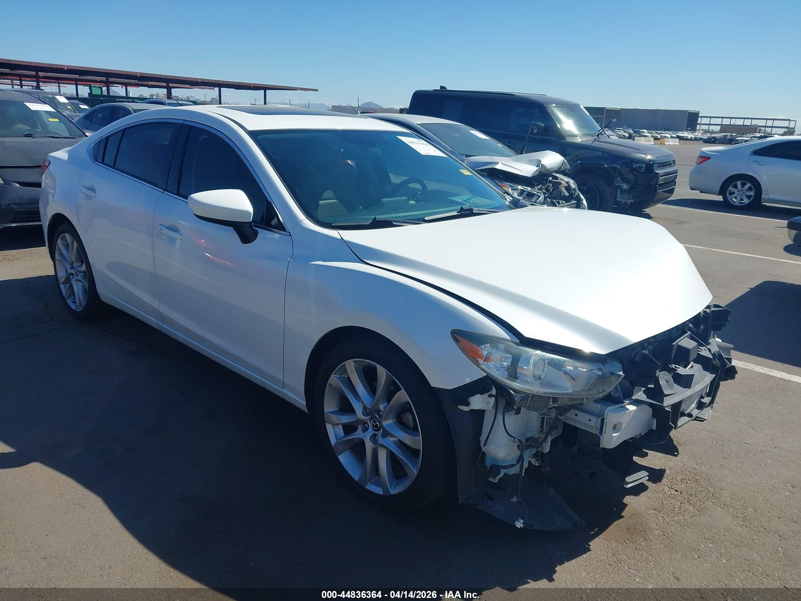 2016 Mazda 6 i Touring, VIN JM1GJ1V53G1455404 — Front end