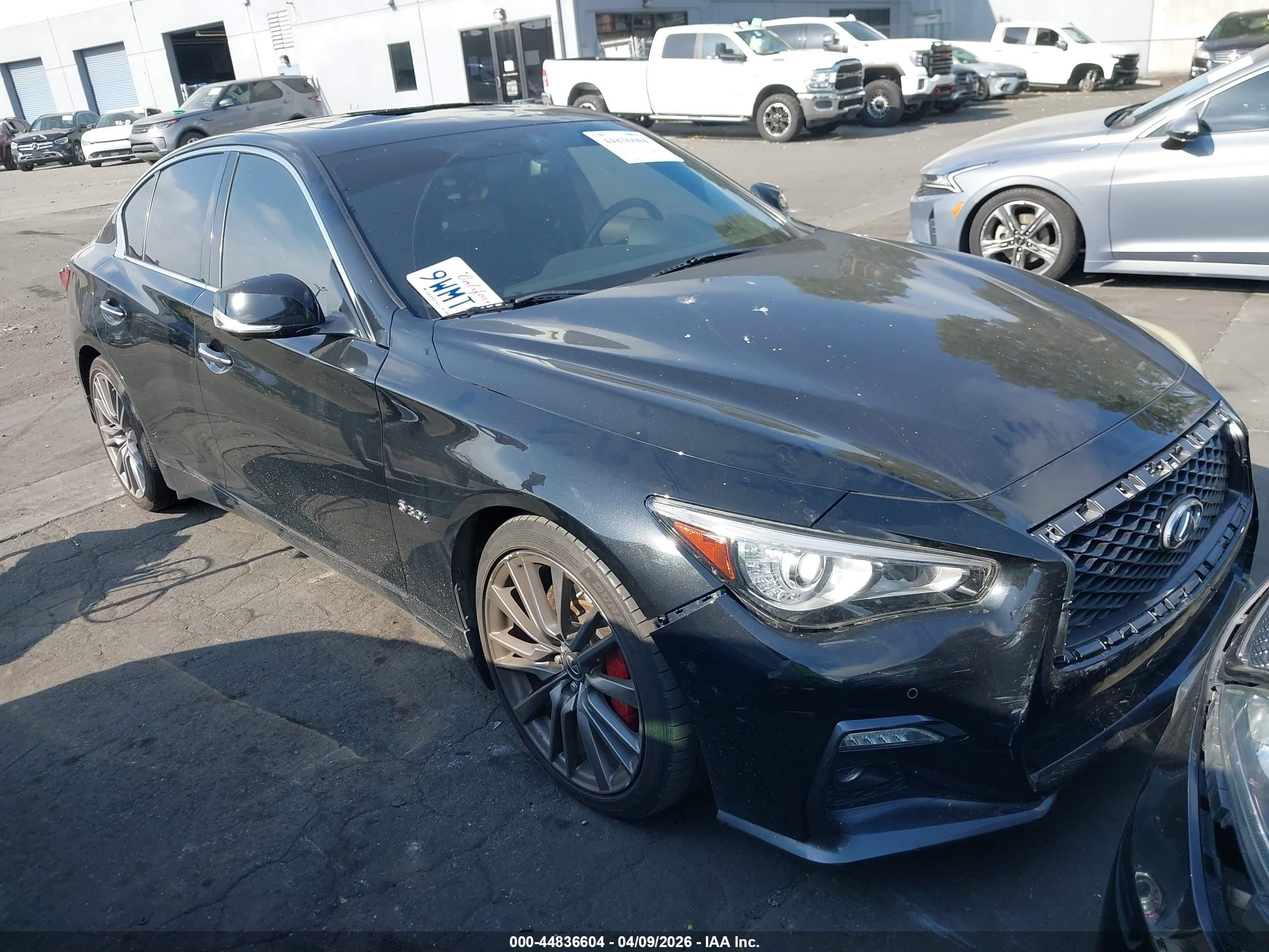 2019 Infiniti Q50 Red Sport 400, VIN JN1FV7AP1KM760694 — Auction photo