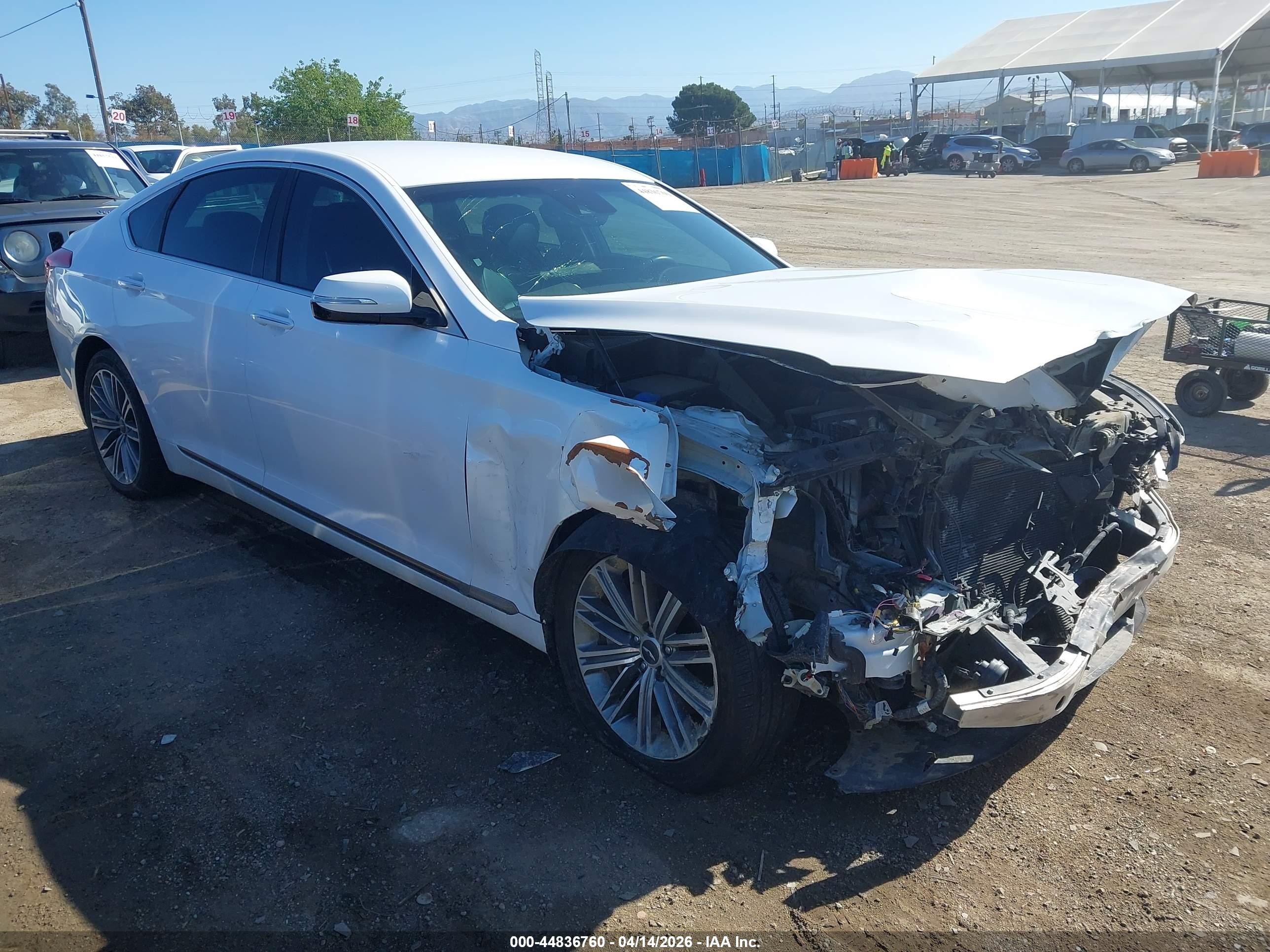 2020 Genesis G80 3.8L, VIN KMTFN4JE0LU337103 — Front end