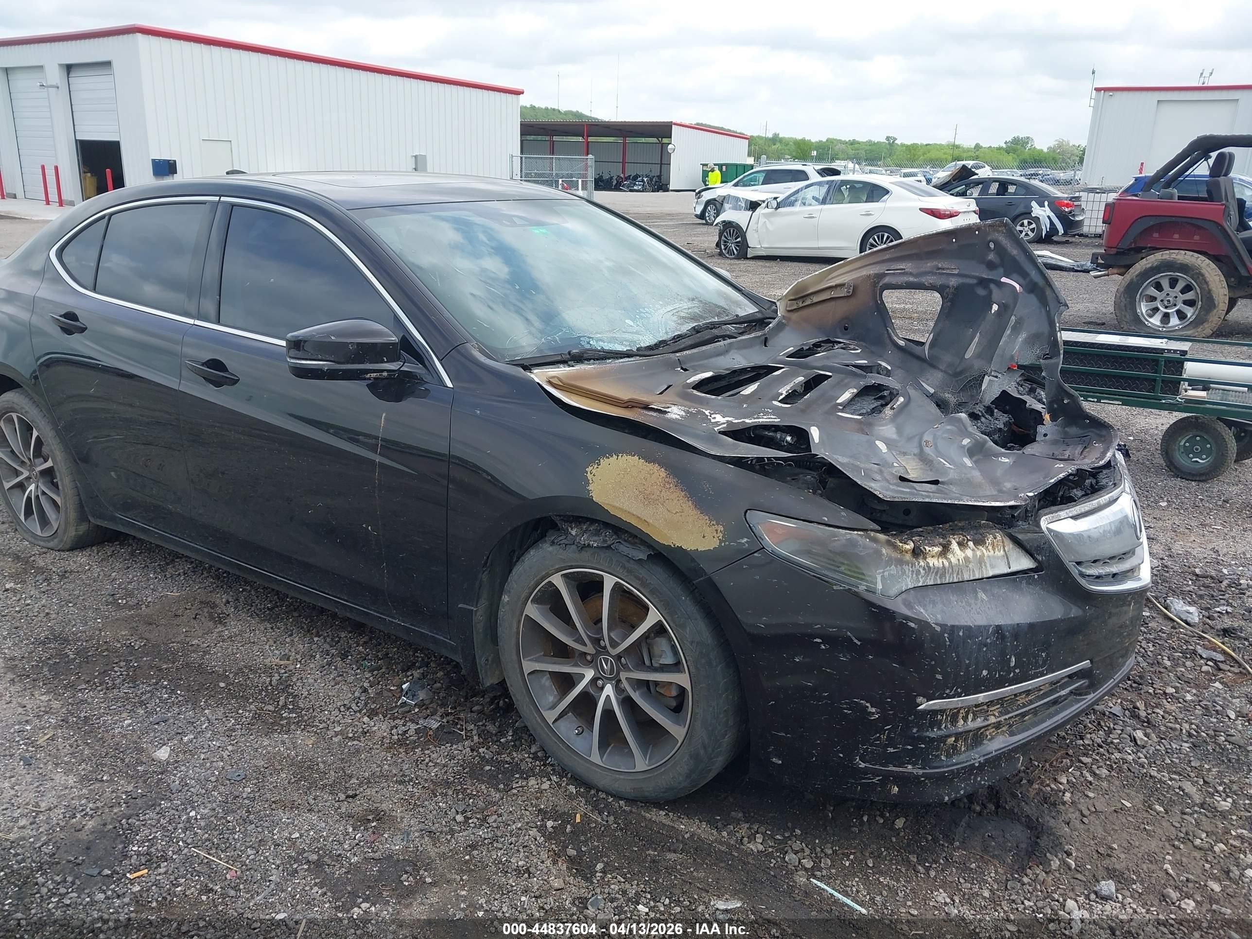 2015 Acura TLX Technology, VIN 19UUB2F59FA003767 — Engine fire