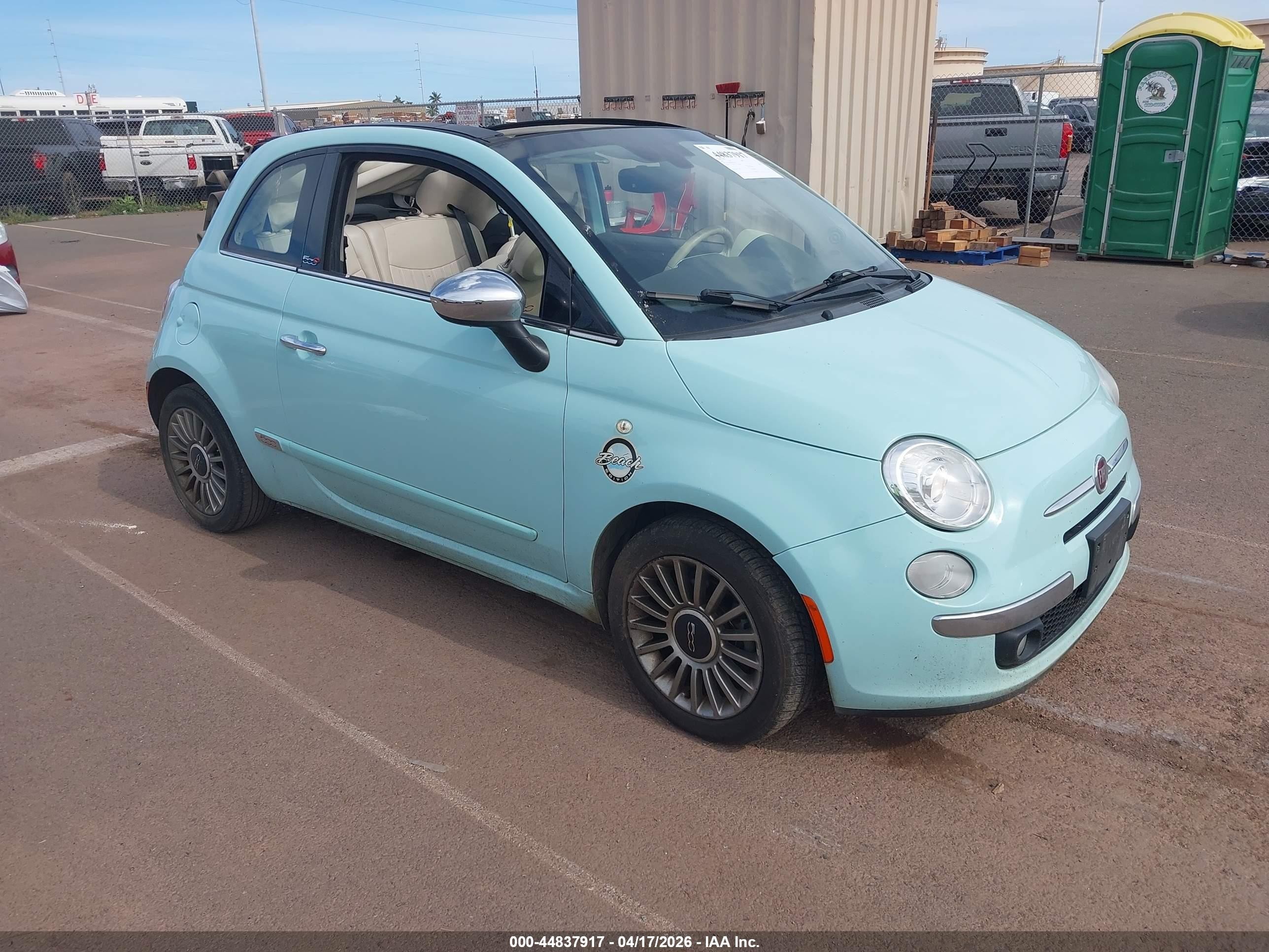 2017 FIAT 500 Lounge, VIN 3C3CFFER9HT517788 — Крыша