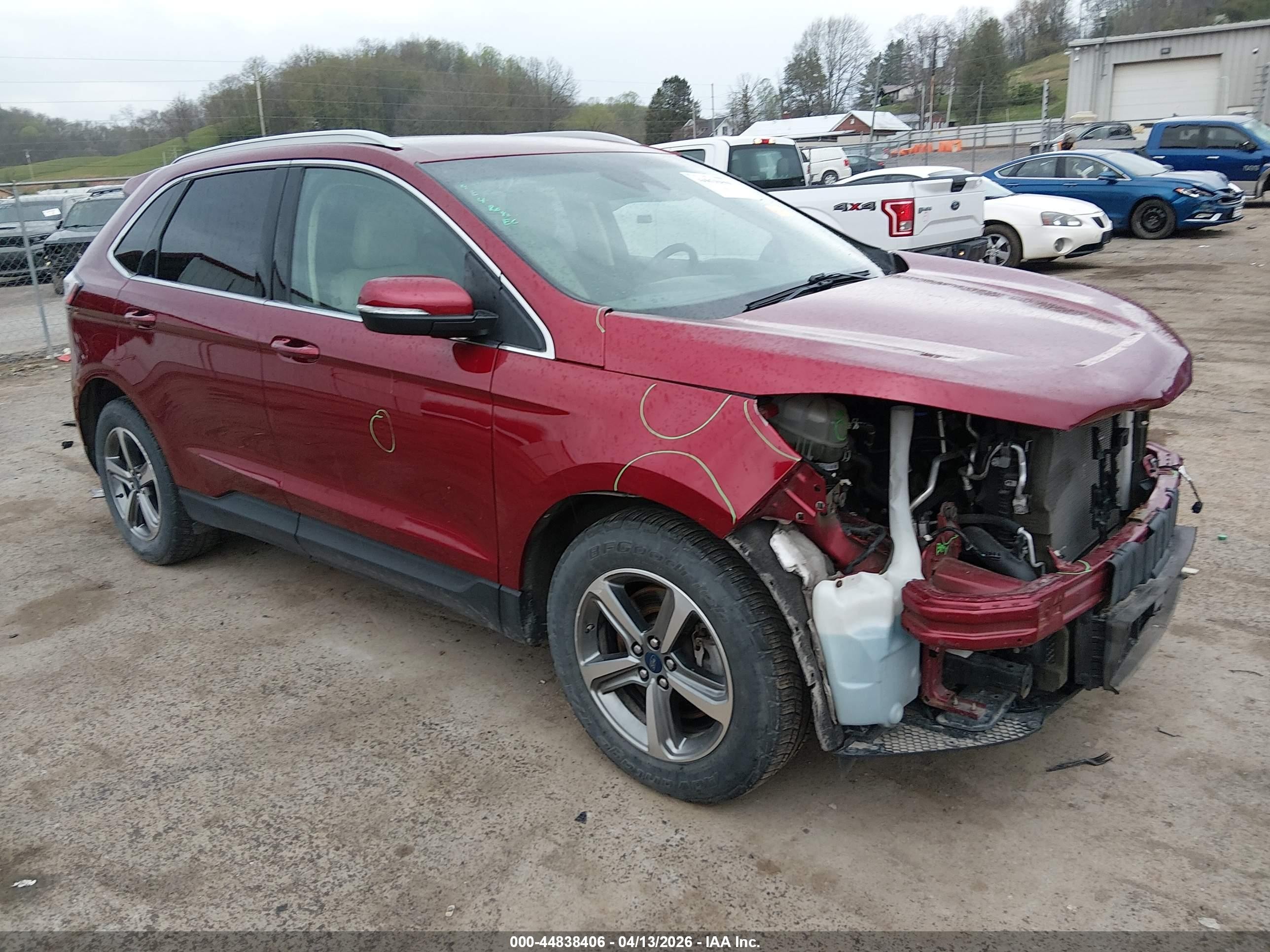 2019 Ford Edge SEL, VIN 2FMPK4J90KBC59341 — Front end