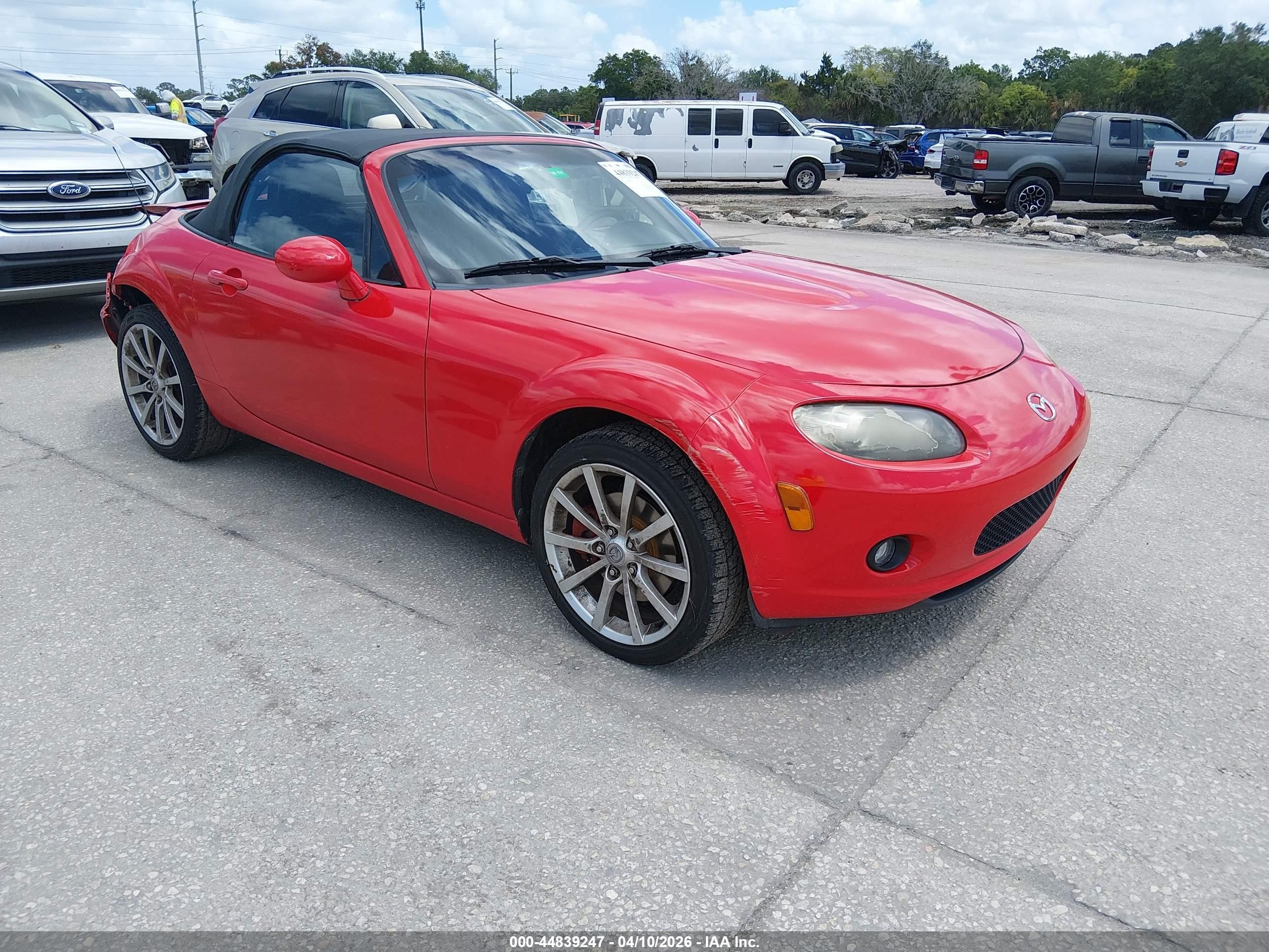 2006 Mazda MX-5 Miata Touring, VIN JM1NC25F960107143 — Rear end