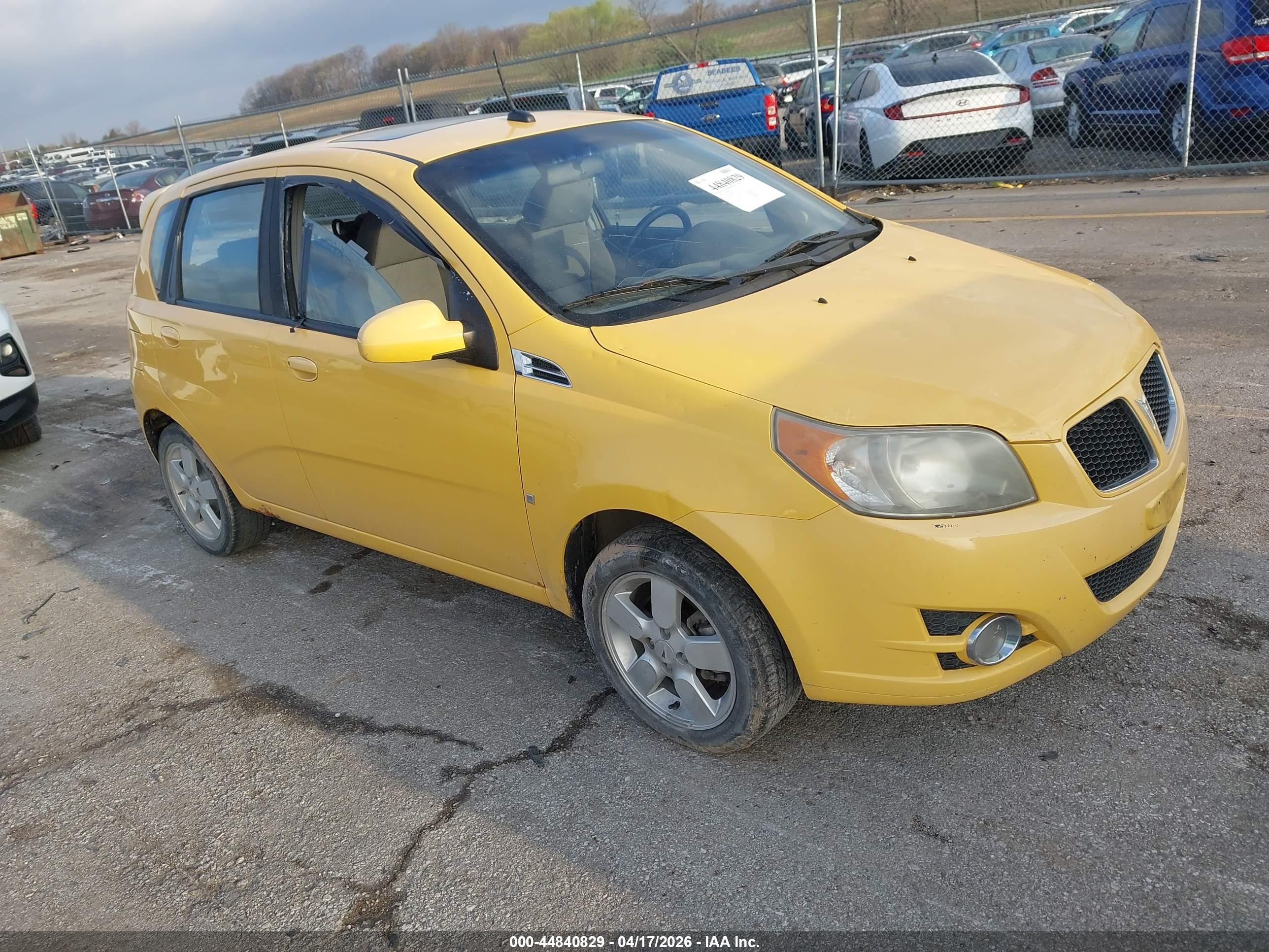 2009 Pontiac G3, VIN KL2TD66E79B665991 — Hail
