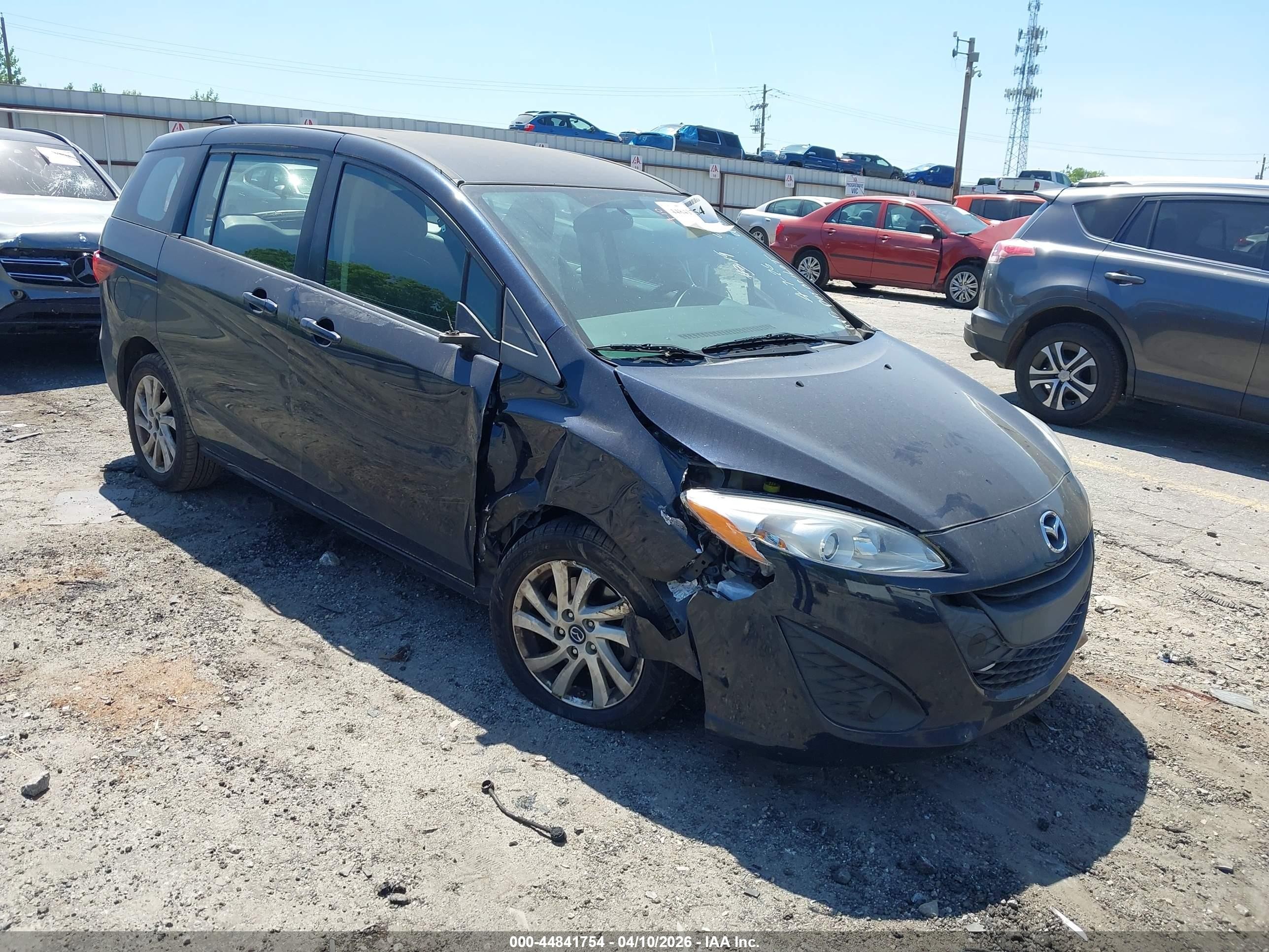 2015 Mazda 5 Sport, VIN JM1CW2BL6F0178924 — Повреждение рамы