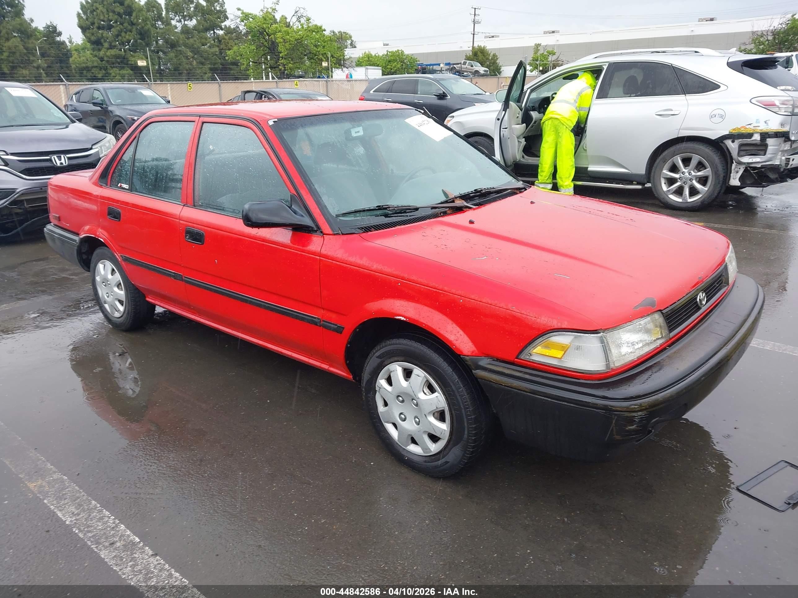1992 Toyota Corolla, VIN 1NXAE91A1NZ350413 — Front end