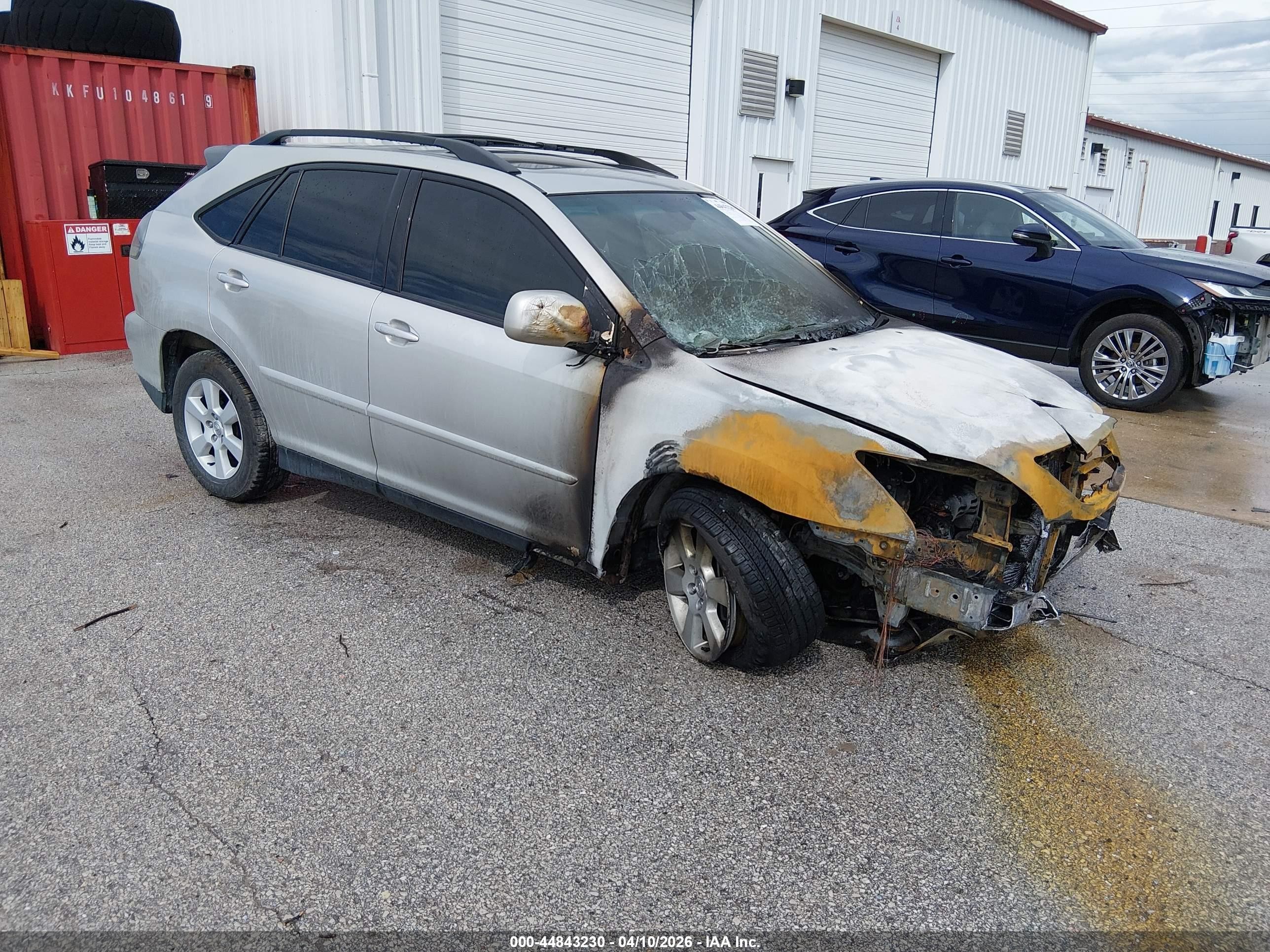 2004 Lexus RX 330, VIN JTJHA31U140065719 — Engine fire