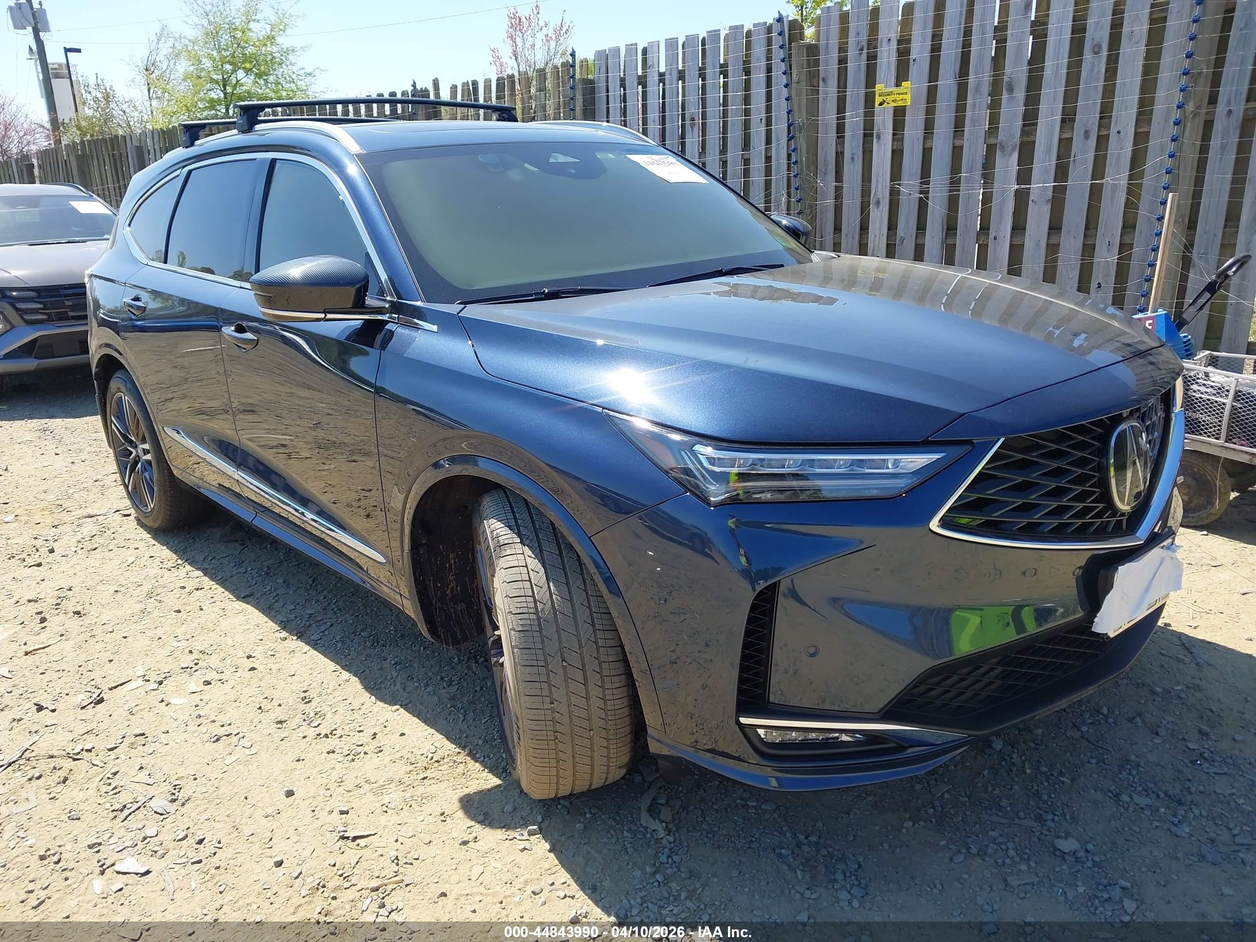 2025 Acura MDX Advance, VIN 5J8YE1H87SL001931 — Interior fire