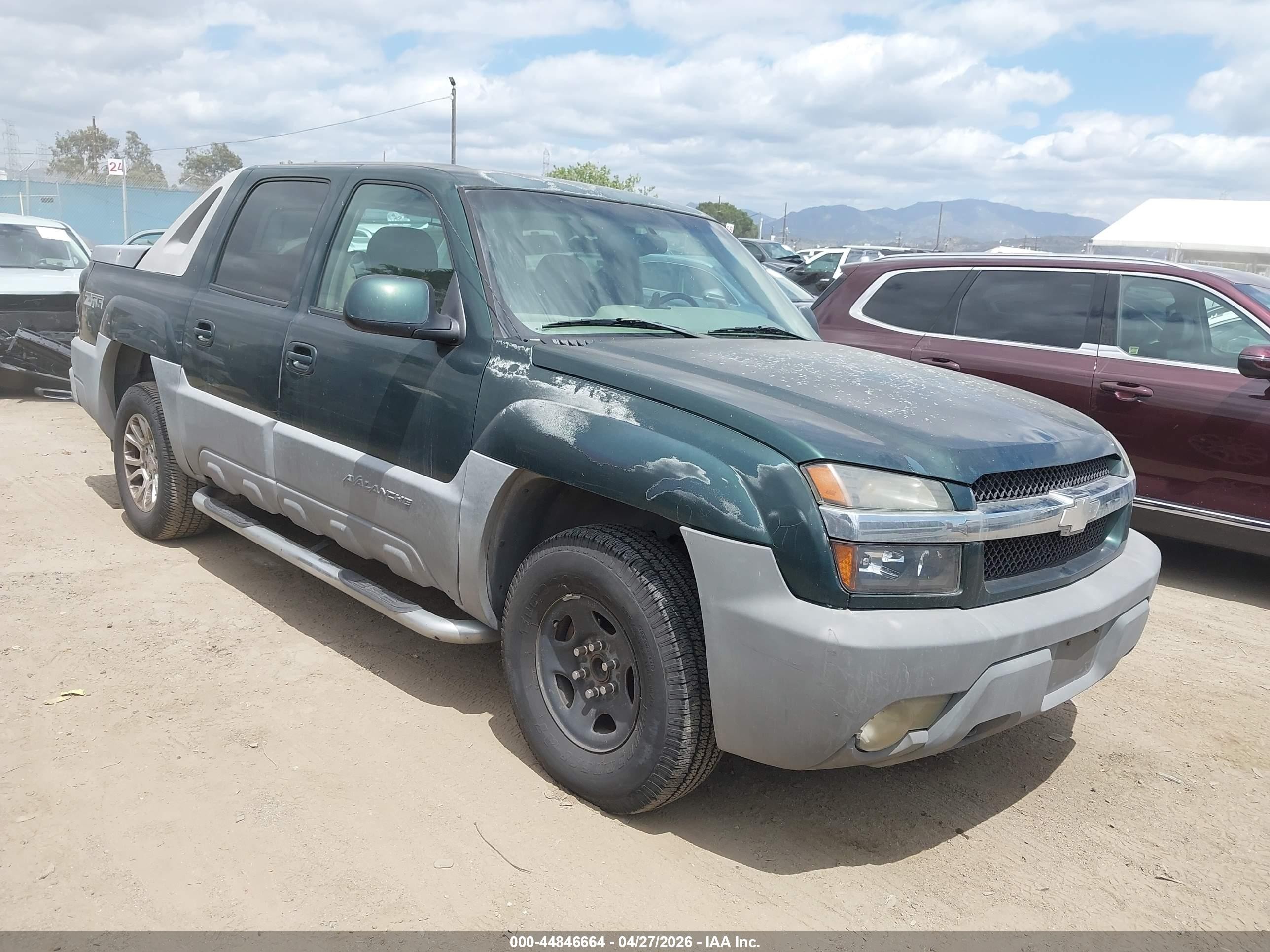 2002 Chevrolet Avalanche, VIN 3GNEC13T72G116939 — Not stated