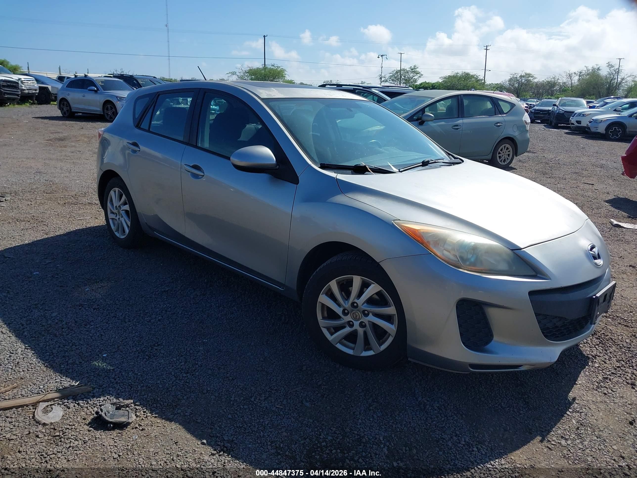 2012 Mazda 3 i Touring, VIN JM1BL1L79C1605082 — Пресная вода