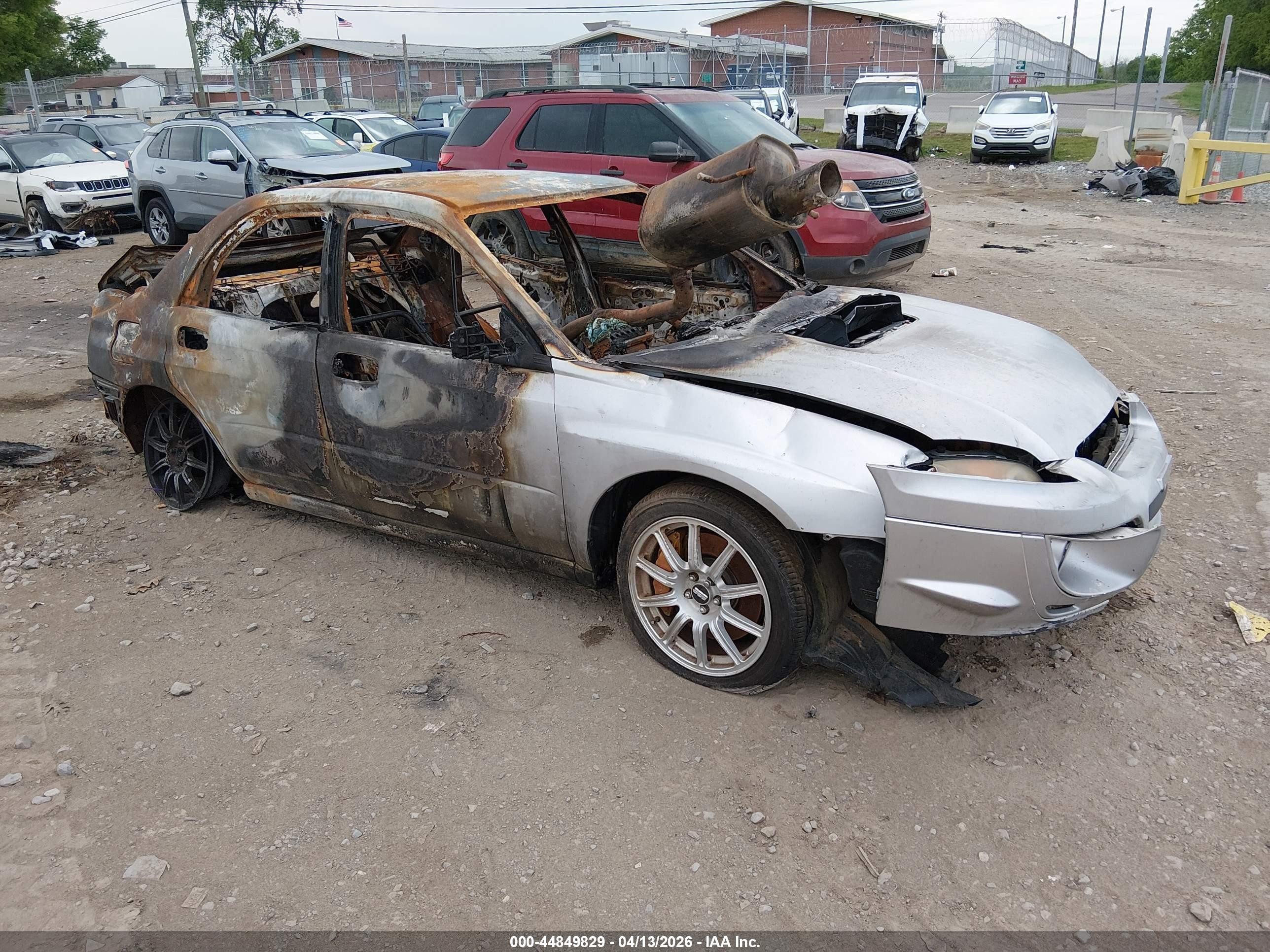 2004 Subaru Impreza WRX STI, VIN JF1GD706X4L521768 — Пожар в салоне