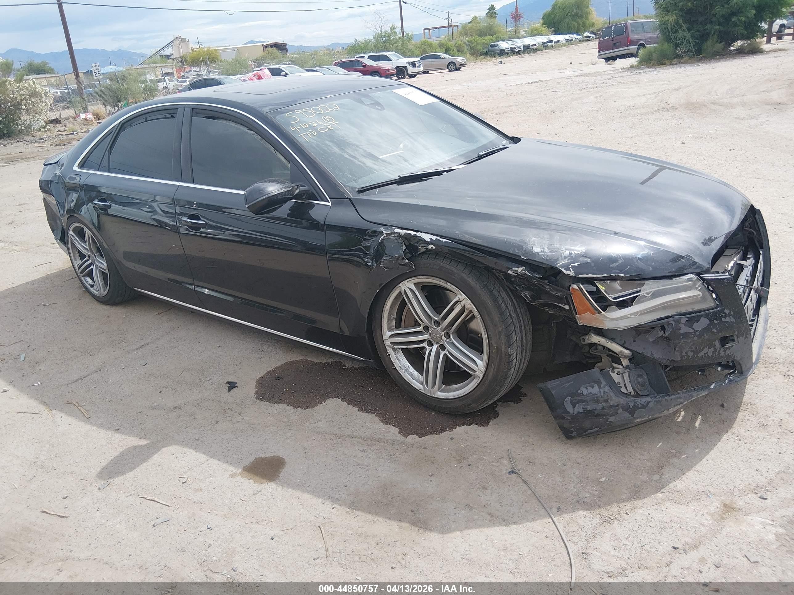 2011 Audi A8, VIN WAUAVAFD7BN001364 — Rear end