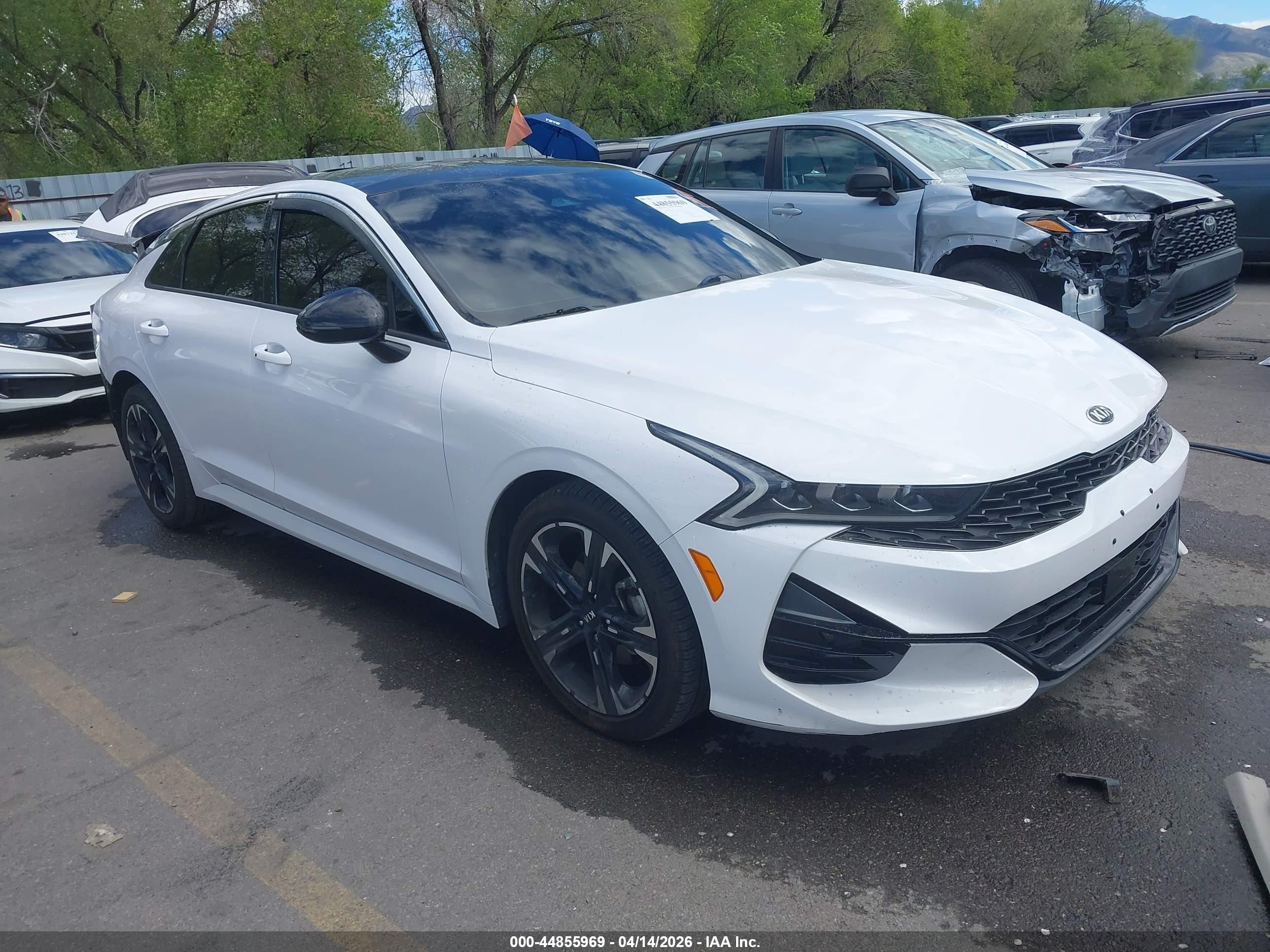 2021 Kia K5 GT-Line, VIN 5XXG64J23MG067233 — Rear end