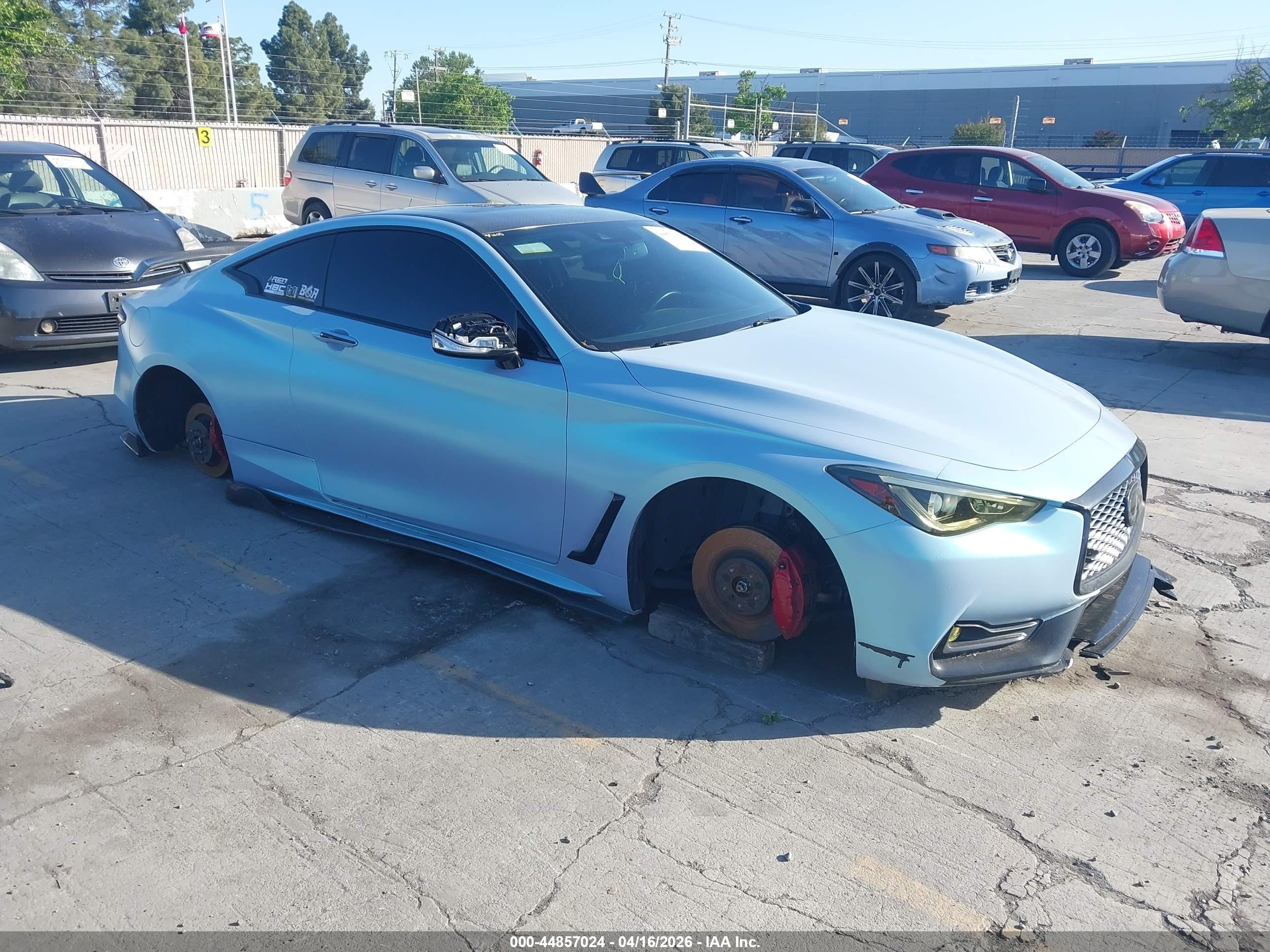 2019 Infiniti Q60 Red Sport 400, VIN JN1FV7EL0KM440631 — Vandalism