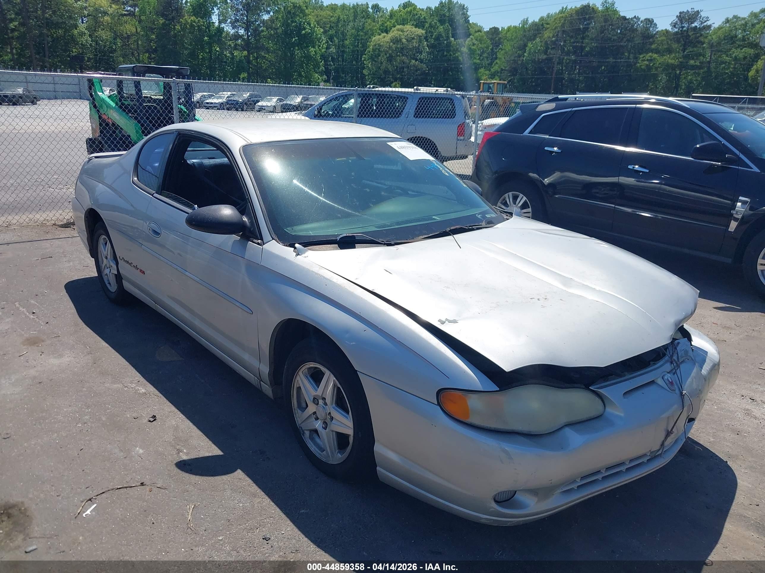 2000 Chevrolet Monte Carlo SS, VIN 2G1WX12K4Y9226045 — Normal wear