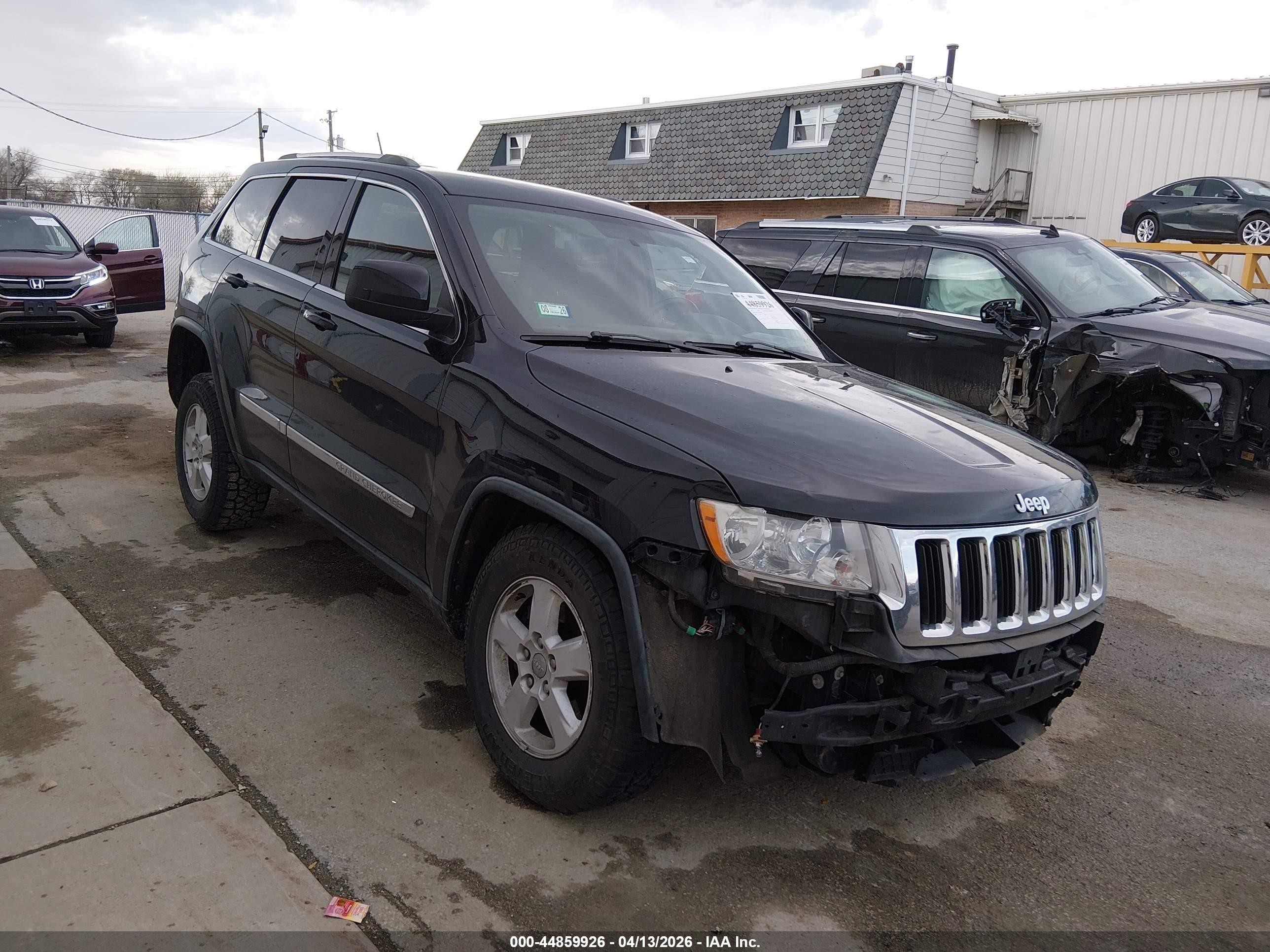2012 Jeep Grand Cherokee Laredo, VIN 1C4RJFAG6CC200208 — Frame damage