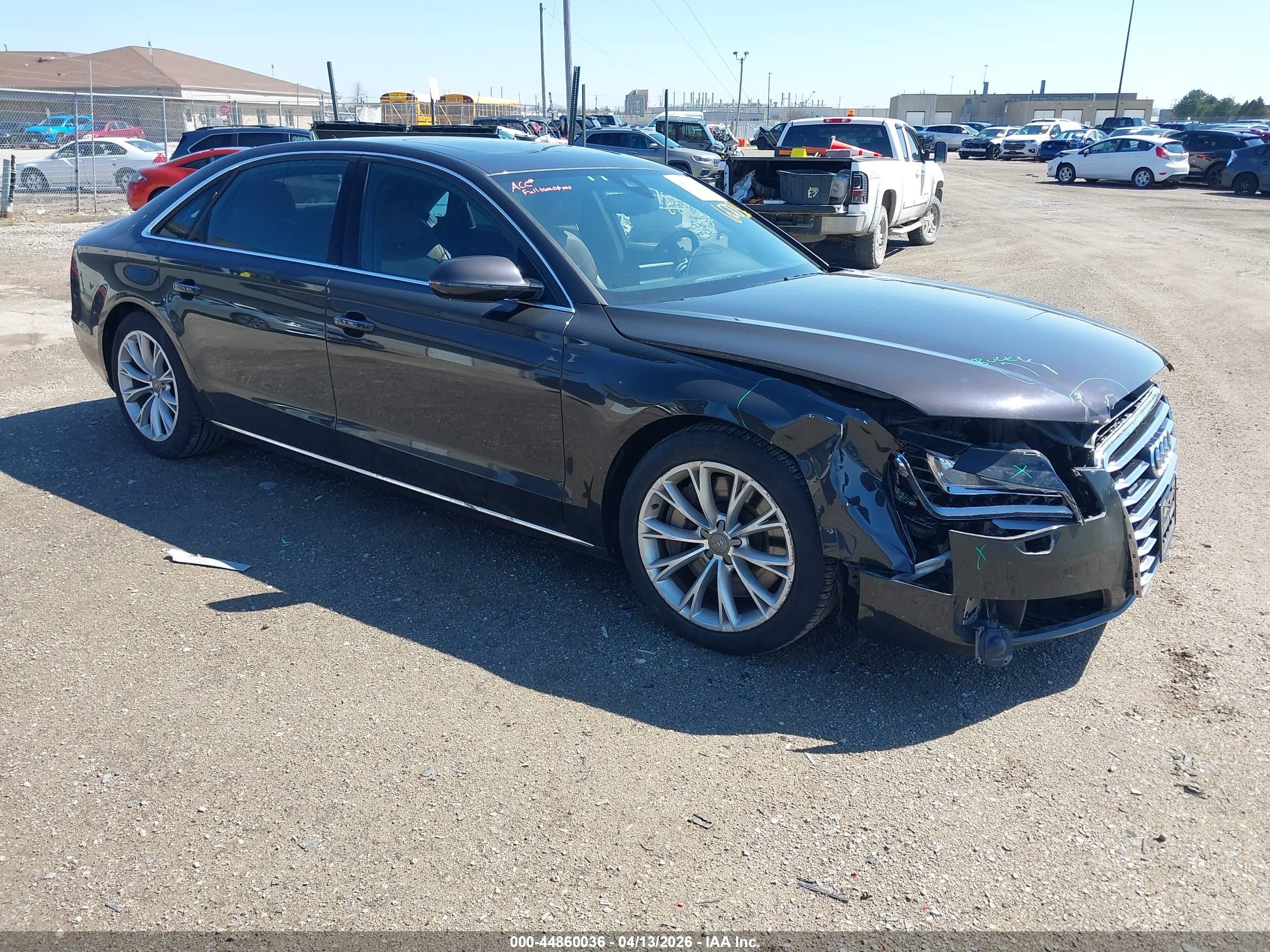 2012 Audi A8, VIN WAURVAFD0CN011433 — Front end