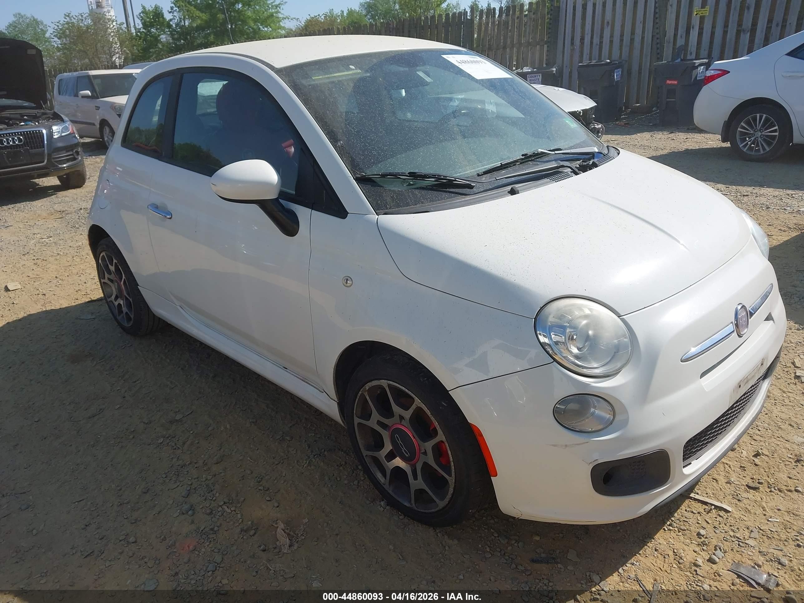 2013 FIAT 500 Sport, VIN 3C3CFFBR5DT533114 — Normal wear
