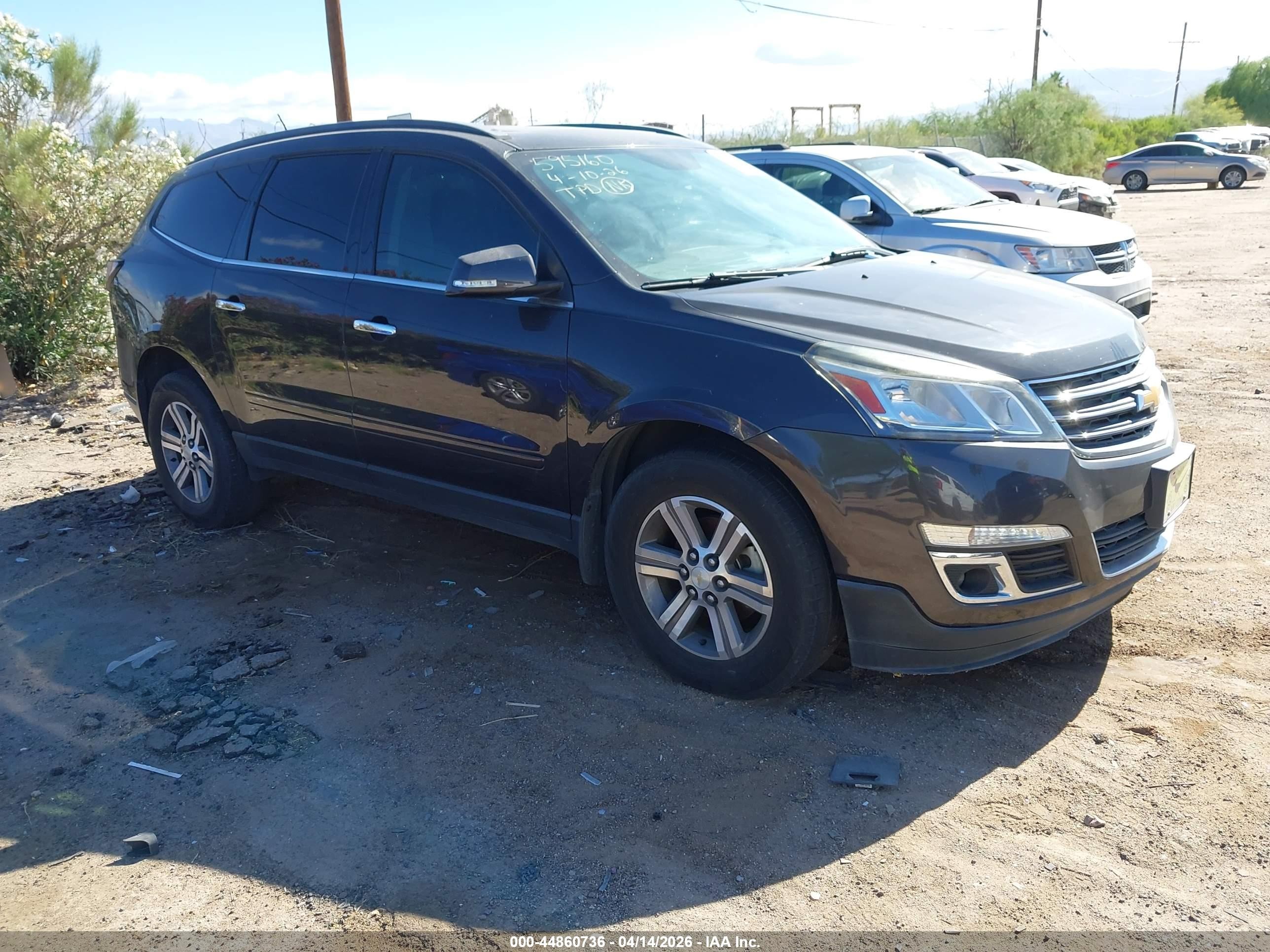 2017 Chevrolet Traverse LT, VIN 1GNKRHKD9HJ327975 — Side