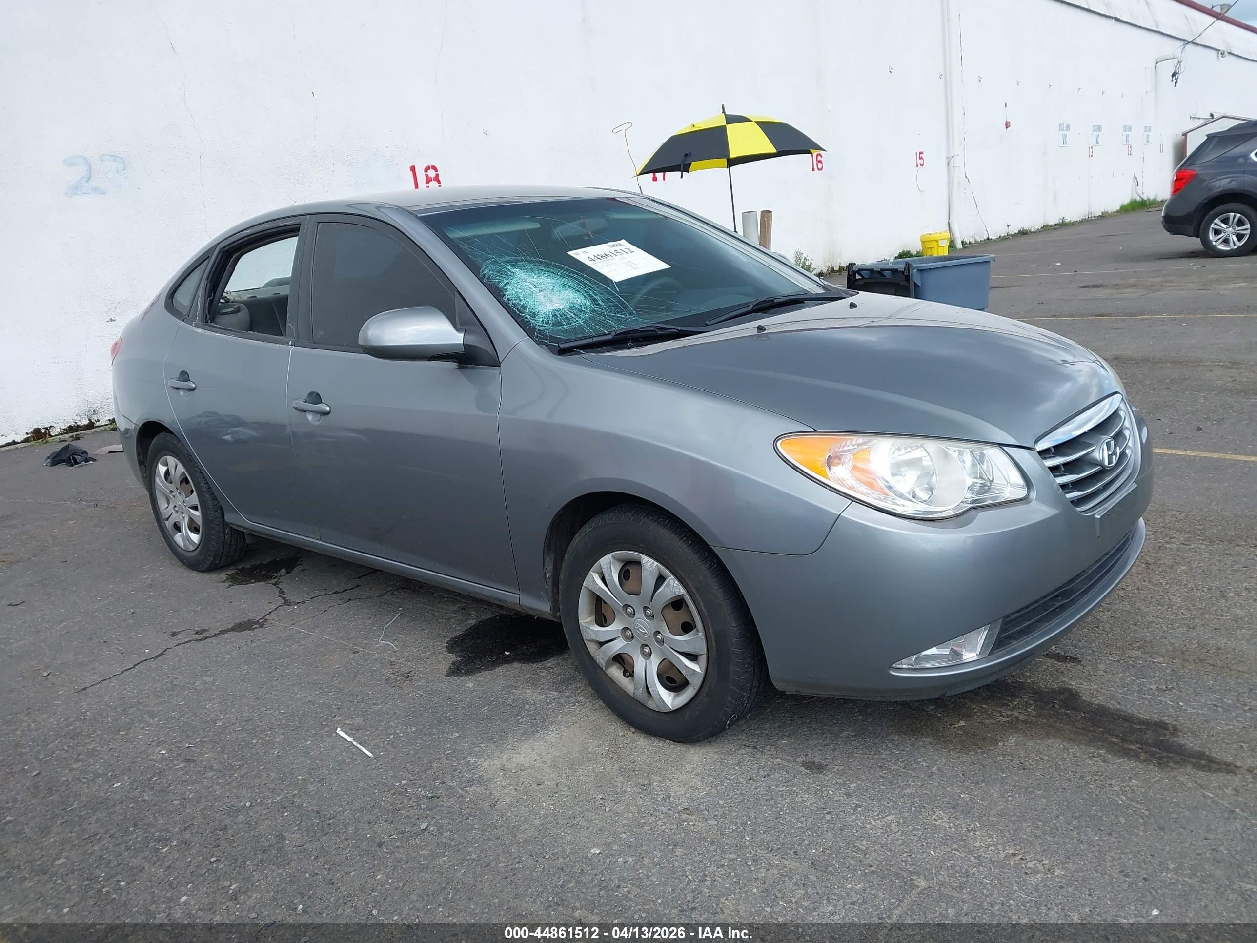 2010 Hyundai Elantra Blue, VIN KMHDU4AD8AU183894 — Side