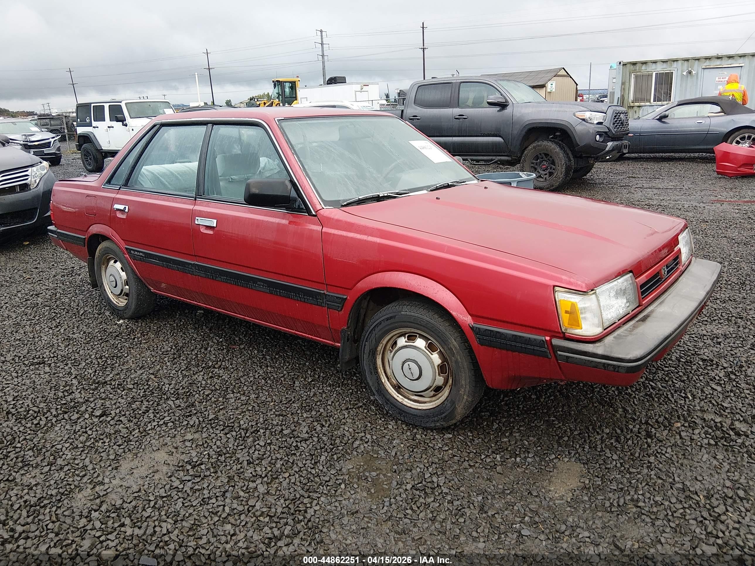 1989 Subaru GL, VIN JF1AC43B6KC219505 — Обычный износ