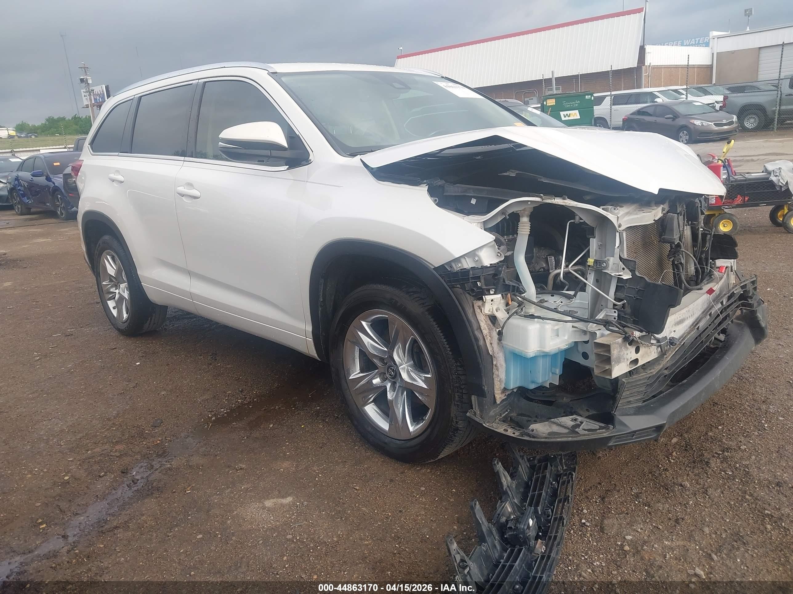 2018 Toyota Highlander Limited, VIN 5TDYZRFH3JS287259 — Front end