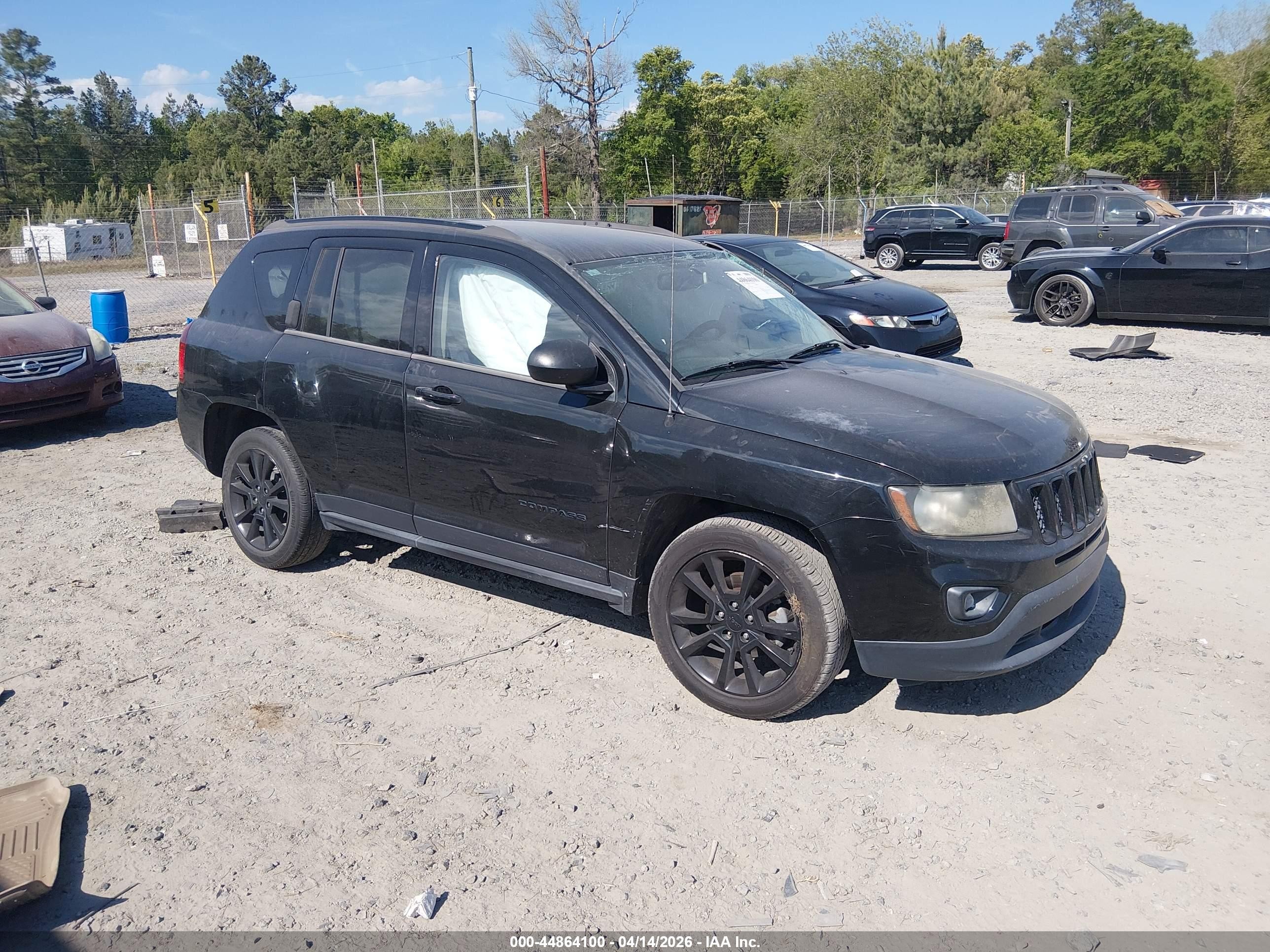 2014 Jeep Compass Sport, VIN 1C4NJCBAXED887259 — Rollover
