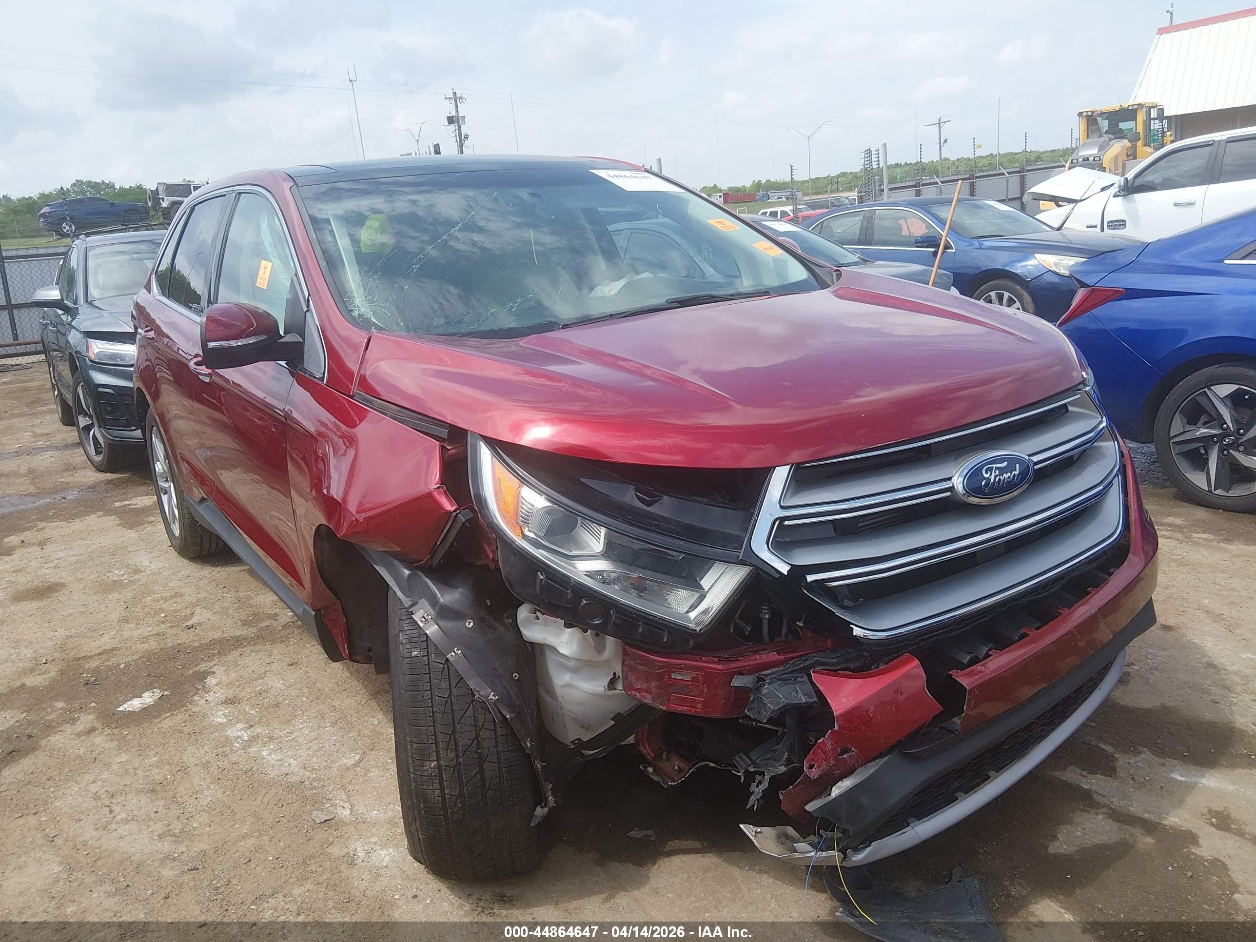 2017 Ford Edge Titanium, VIN 2FMPK3K84HBC68519 — Side