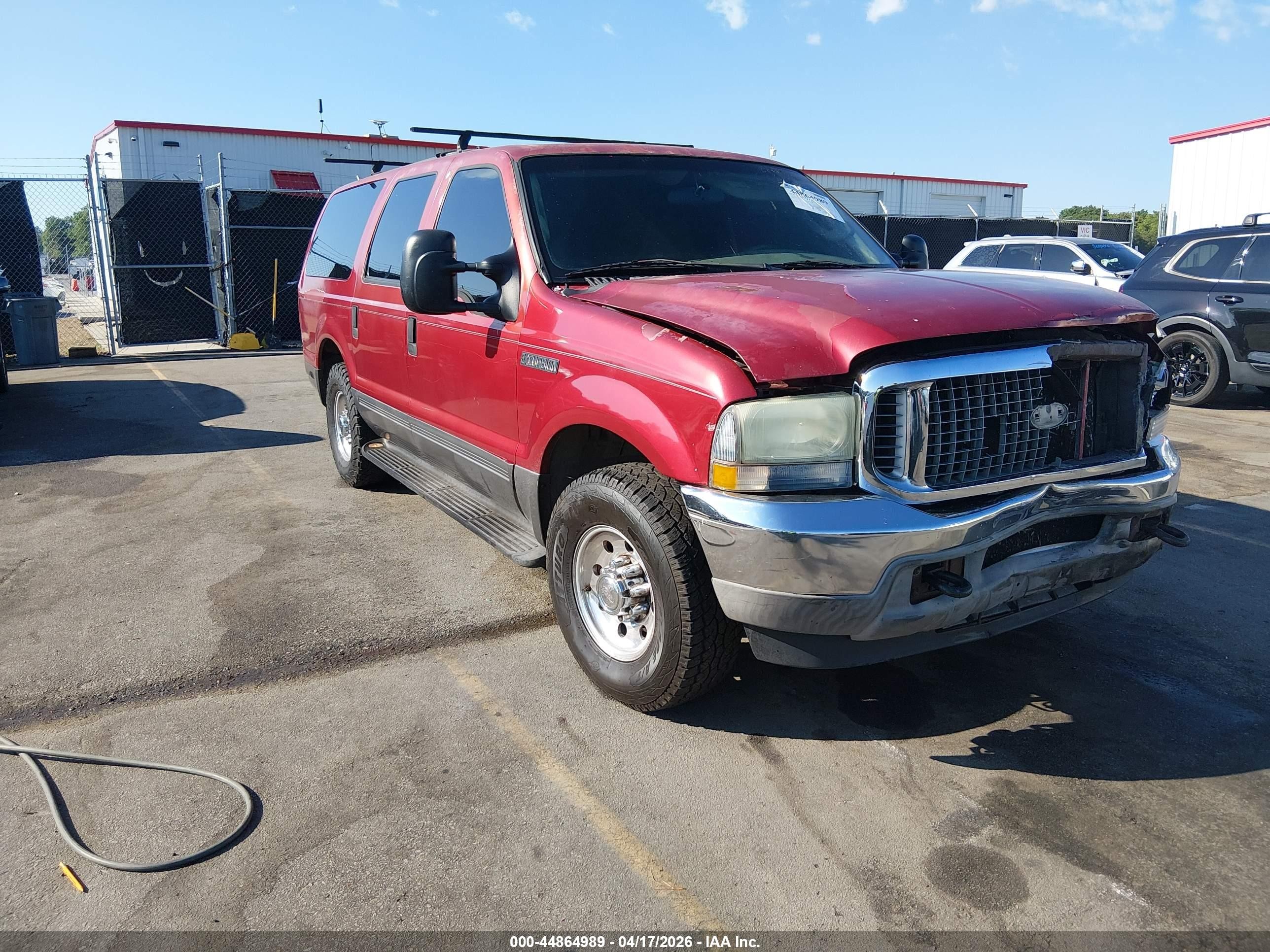 2003 Ford Excursion Special Serv, VIN 1FMNU40L83ED13487 — Front end