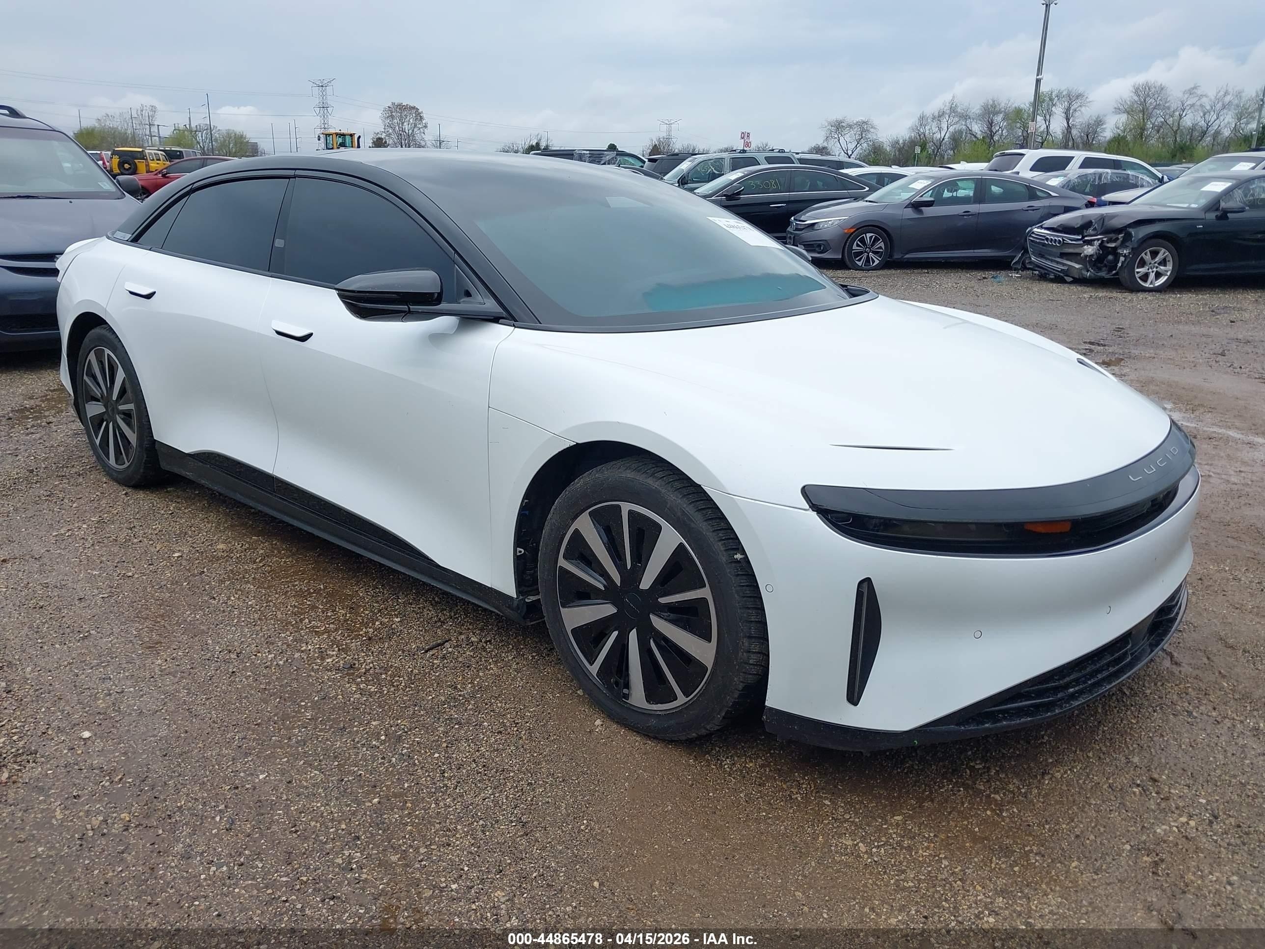 2022 Lucid Air Grand Touring, VIN 50EA1GBA6NA001019 — Rear end