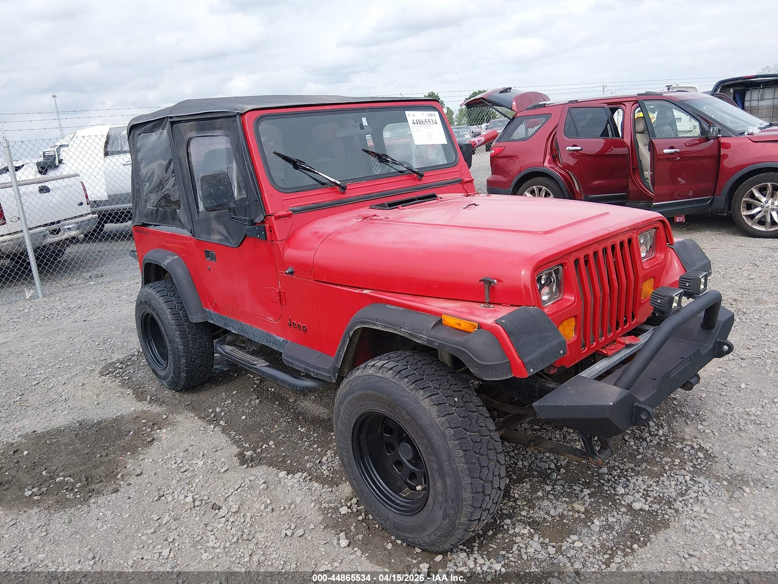 1994 Jeep Wrangler S, VIN 1J4FY19PXRP411798 — Side