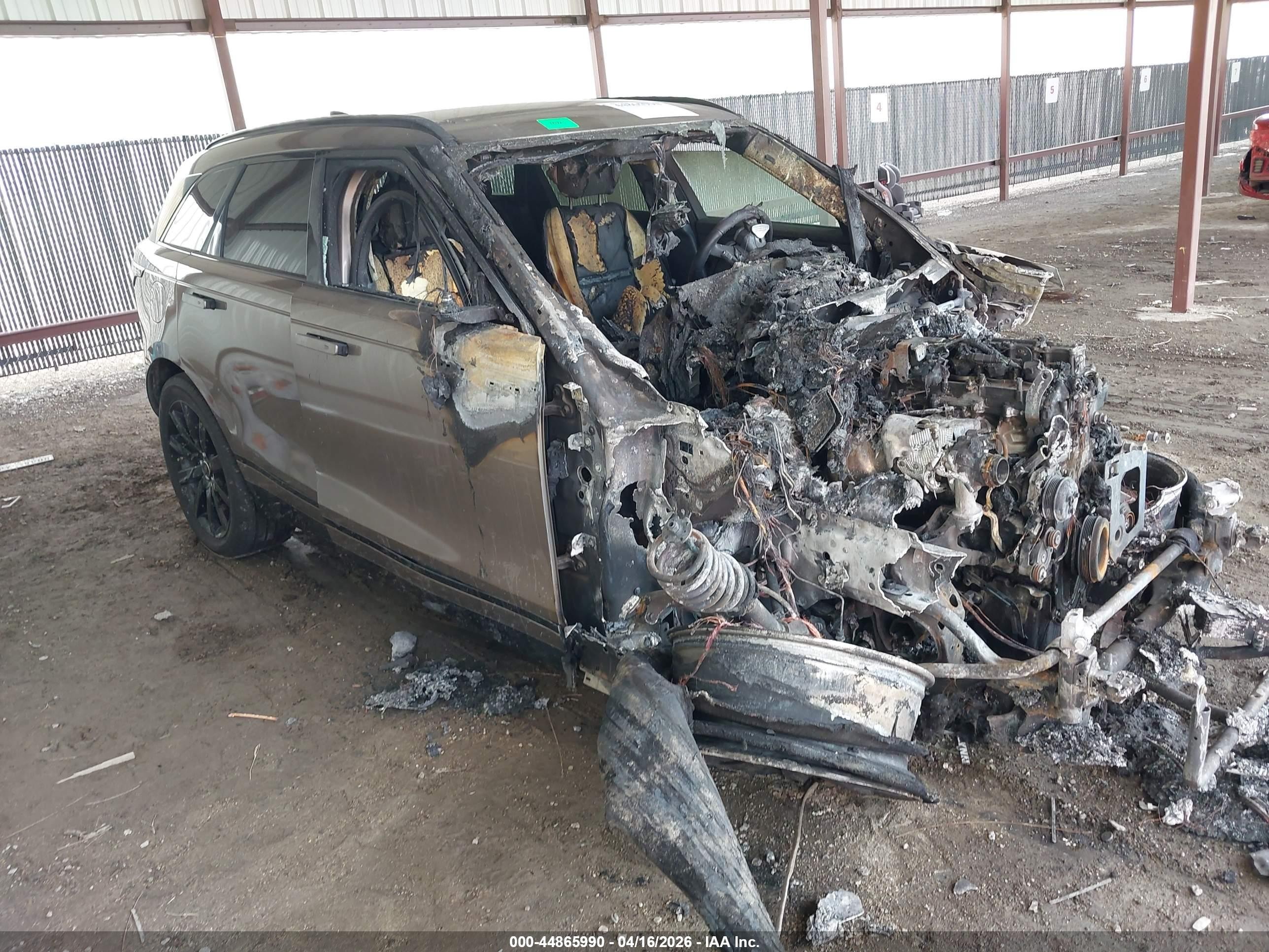 2018 Land Rover Range Rover Velar R-Dynamic SE, VIN SALYL2RX8JA749865 — Engine fire