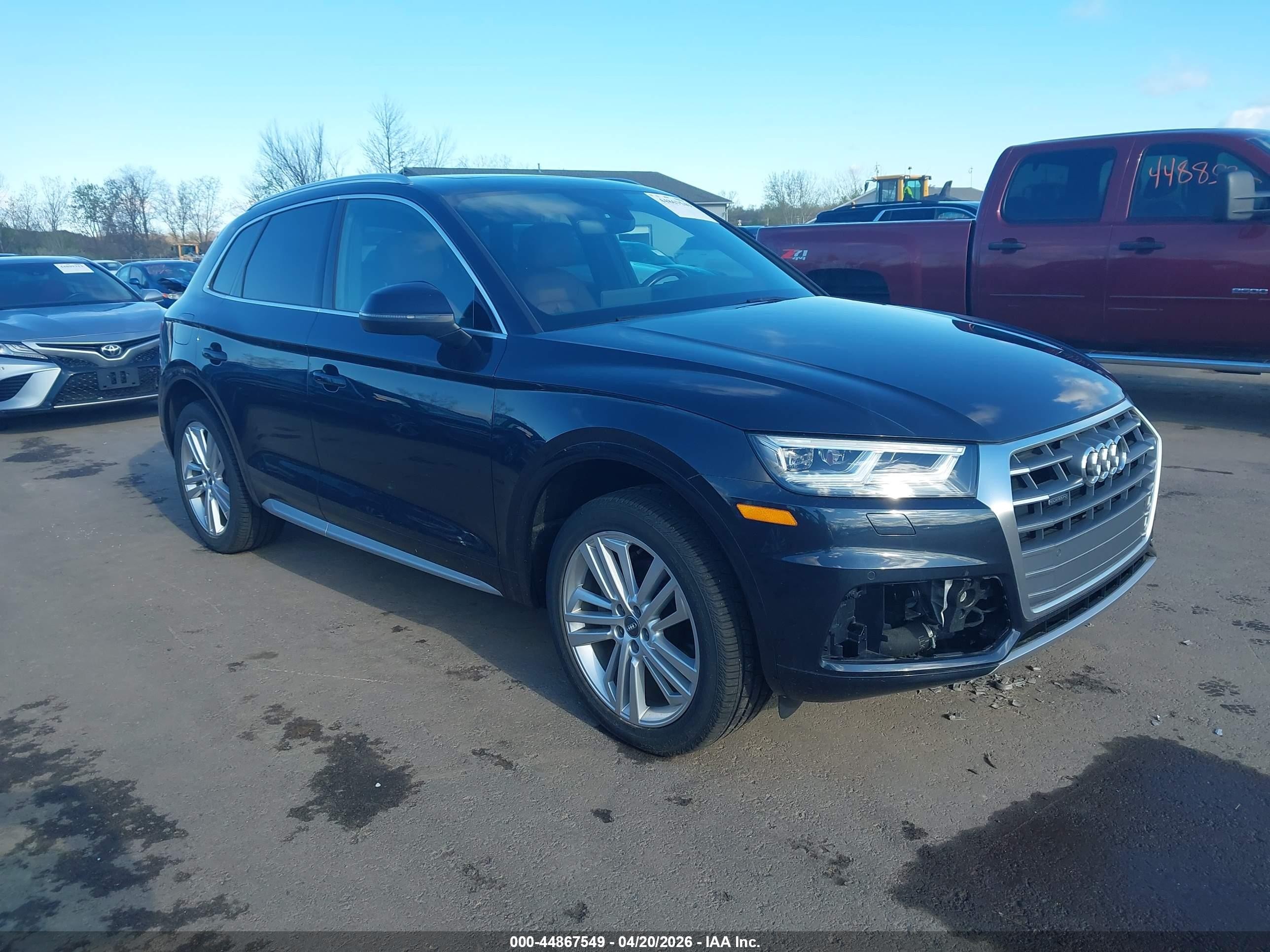 2018 Audi Q5 Premium Plus, VIN WA1BNAFY9J2043572 — Fresh water flood