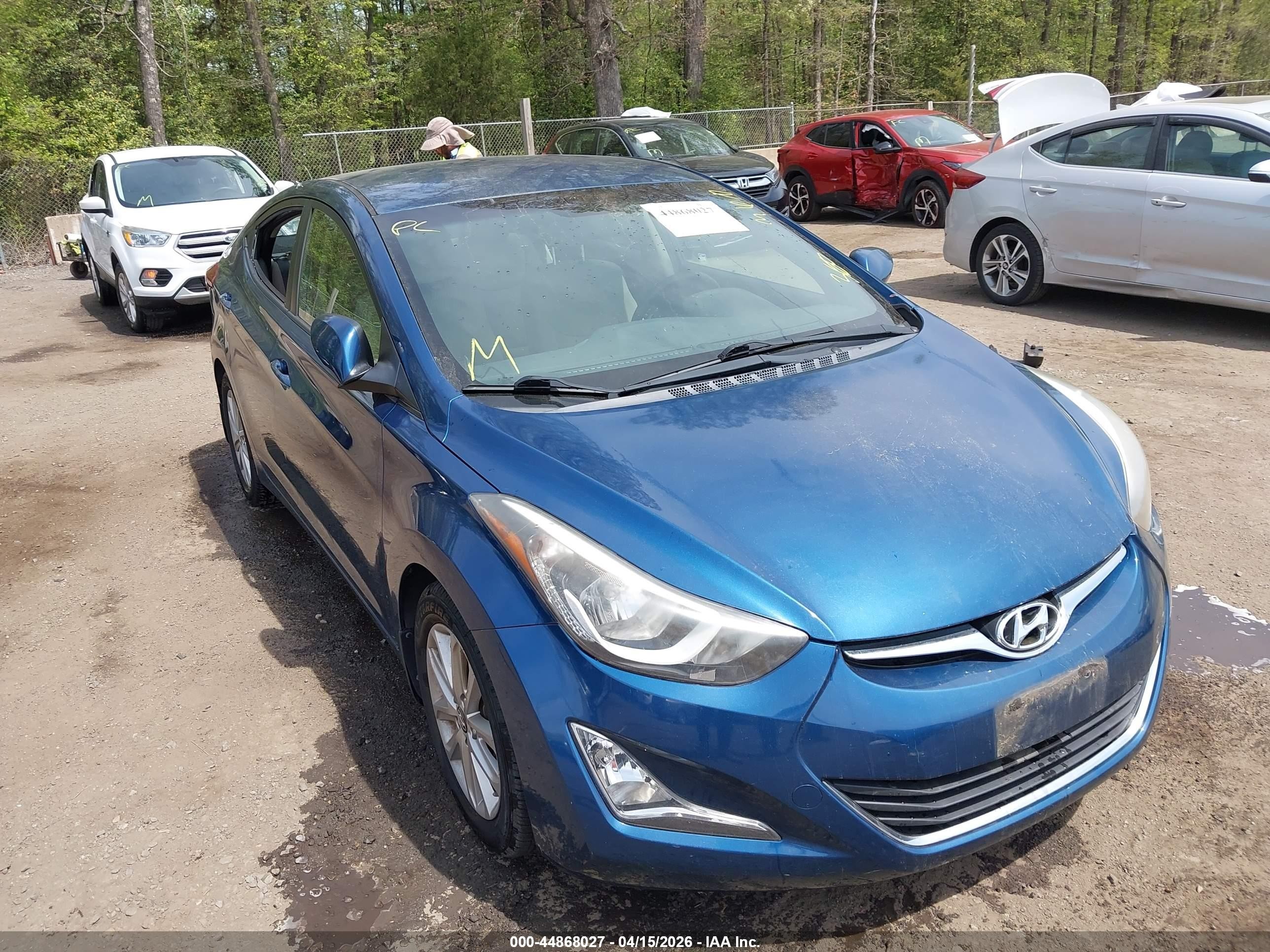 2015 Hyundai Elantra SE, VIN KMHDH4AE0FU300744 — Side