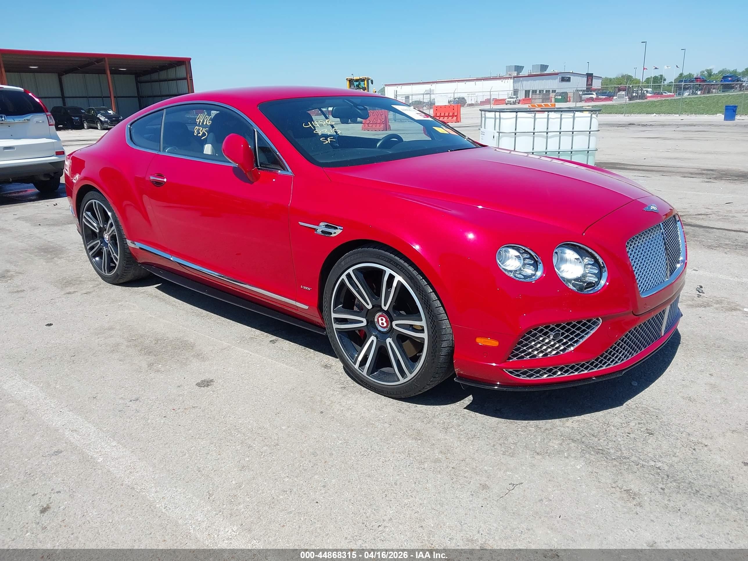 2016 Bentley Continental GT S, VIN SCBFH7ZA5GC055661 — Not stated