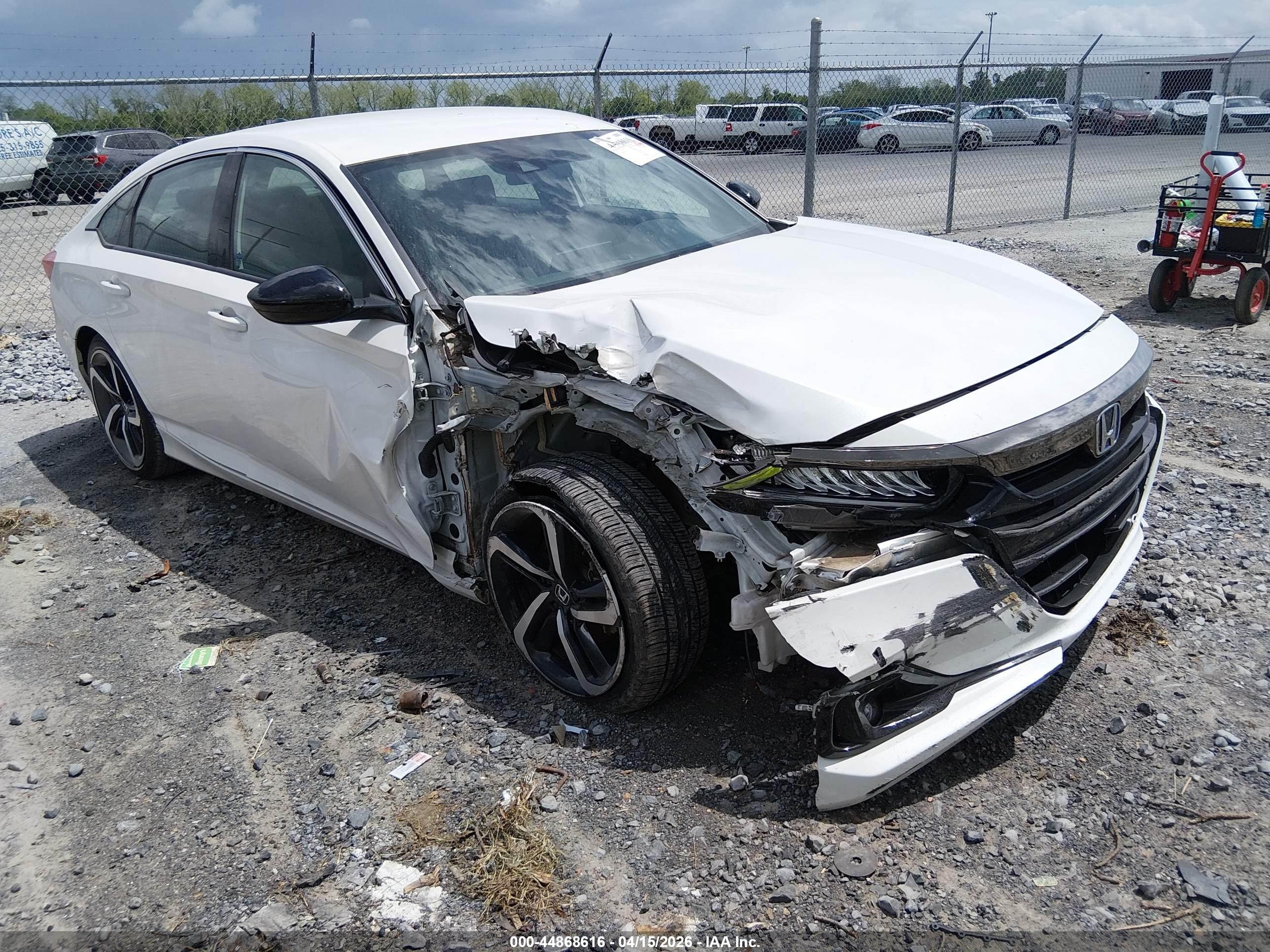 2022 Honda Accord Sport, VIN 1HGCV3F23NA036776 — Front end