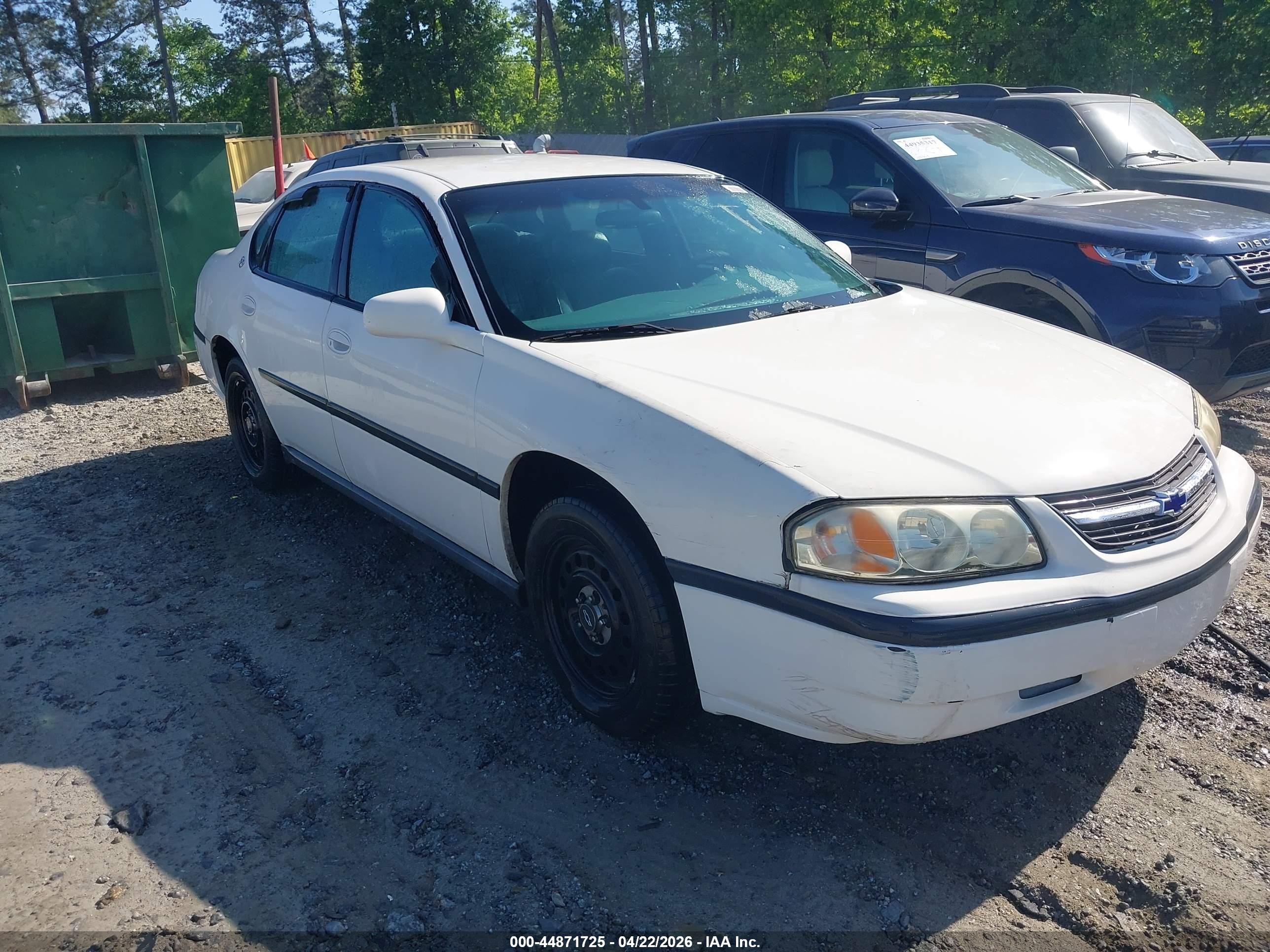 2004 Chevrolet Impala Police Police, VIN 2G1WF55K849388941 — Side