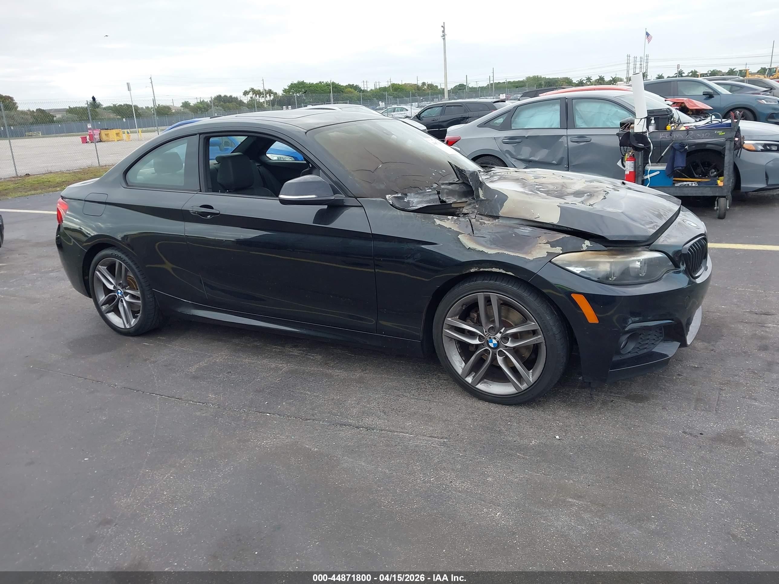 2018 BMW 2 Series 230i, VIN WBA2J1C56JVD09379 — Engine fire