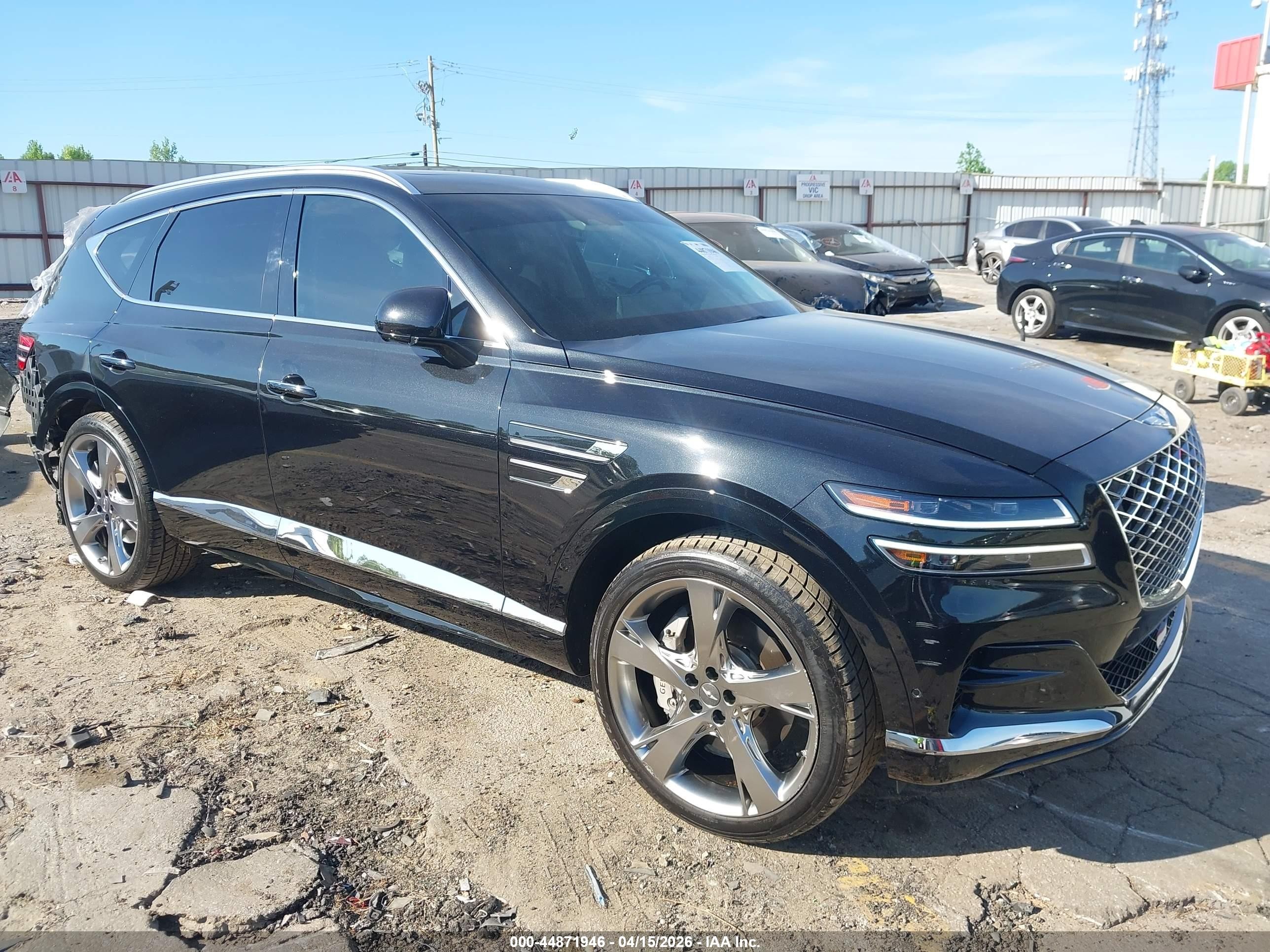 2023 Genesis GV80 Advanced Plus, VIN KMUHCESC6PU121498 — Rear end
