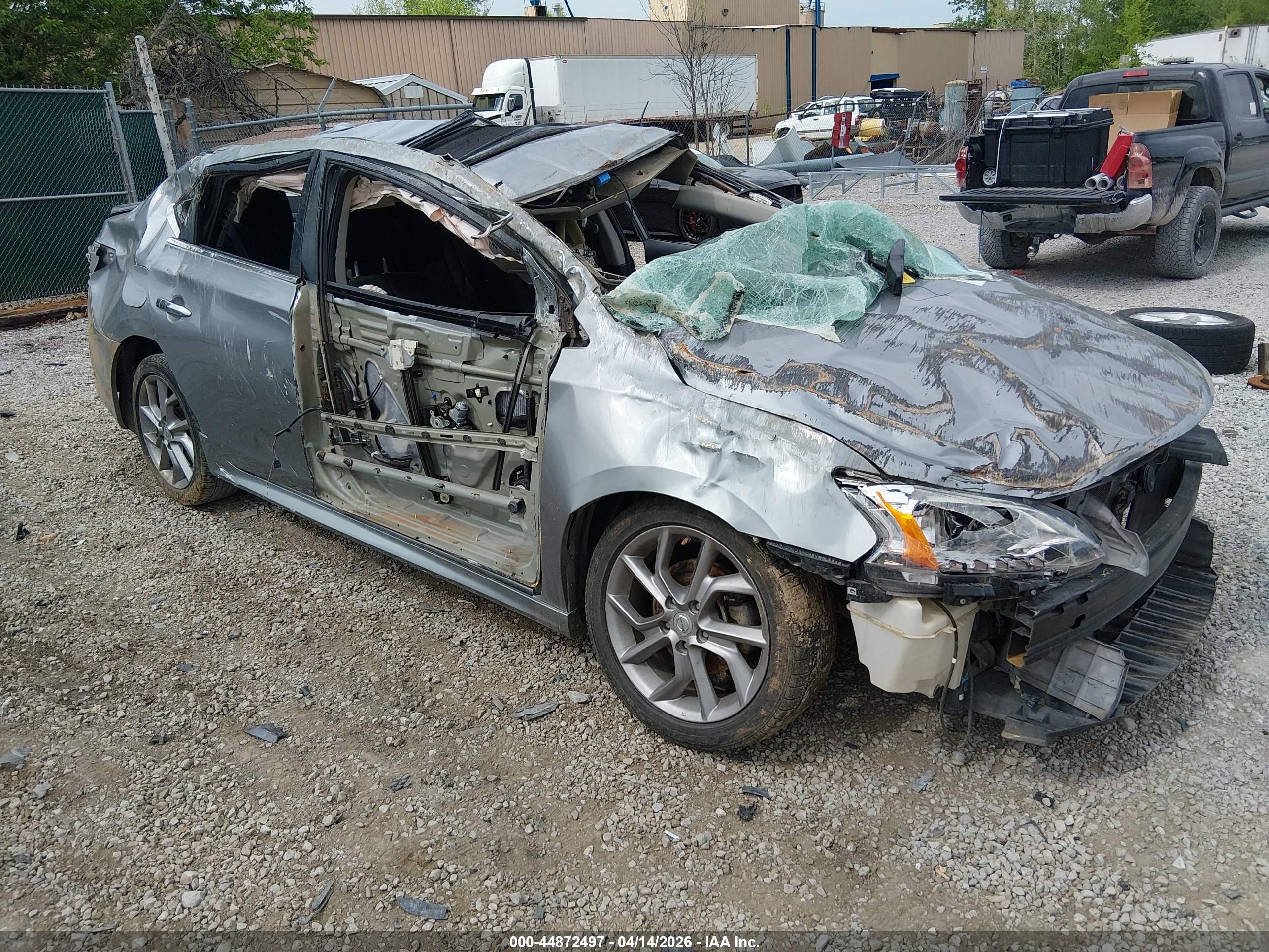 2013 Nissan Sentra SV, VIN 3N1AB7AP0DL775039 — Rollover