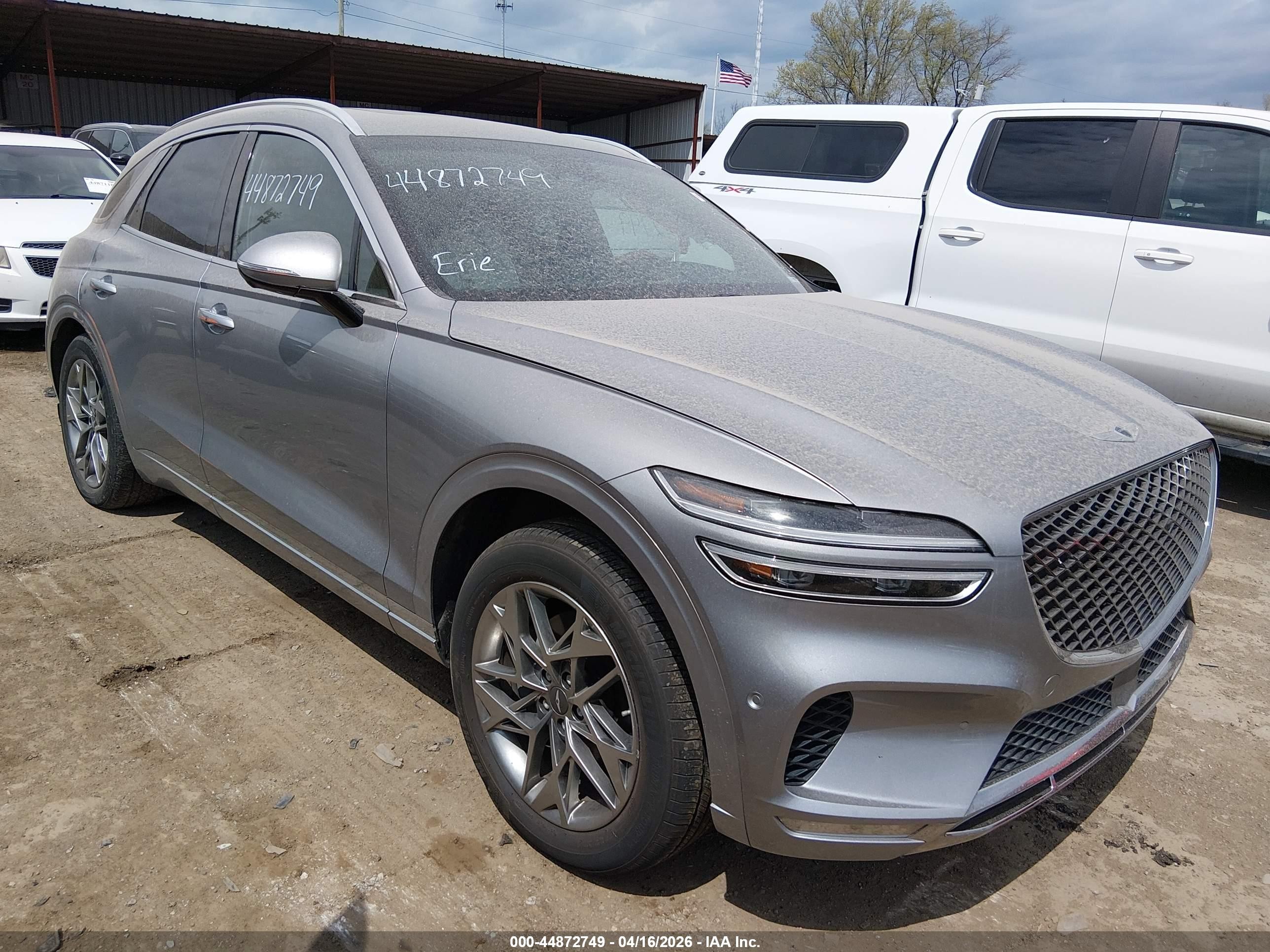 2022 Genesis GV70 2.5T, VIN KMUMADTB5NU046083 — Rear end